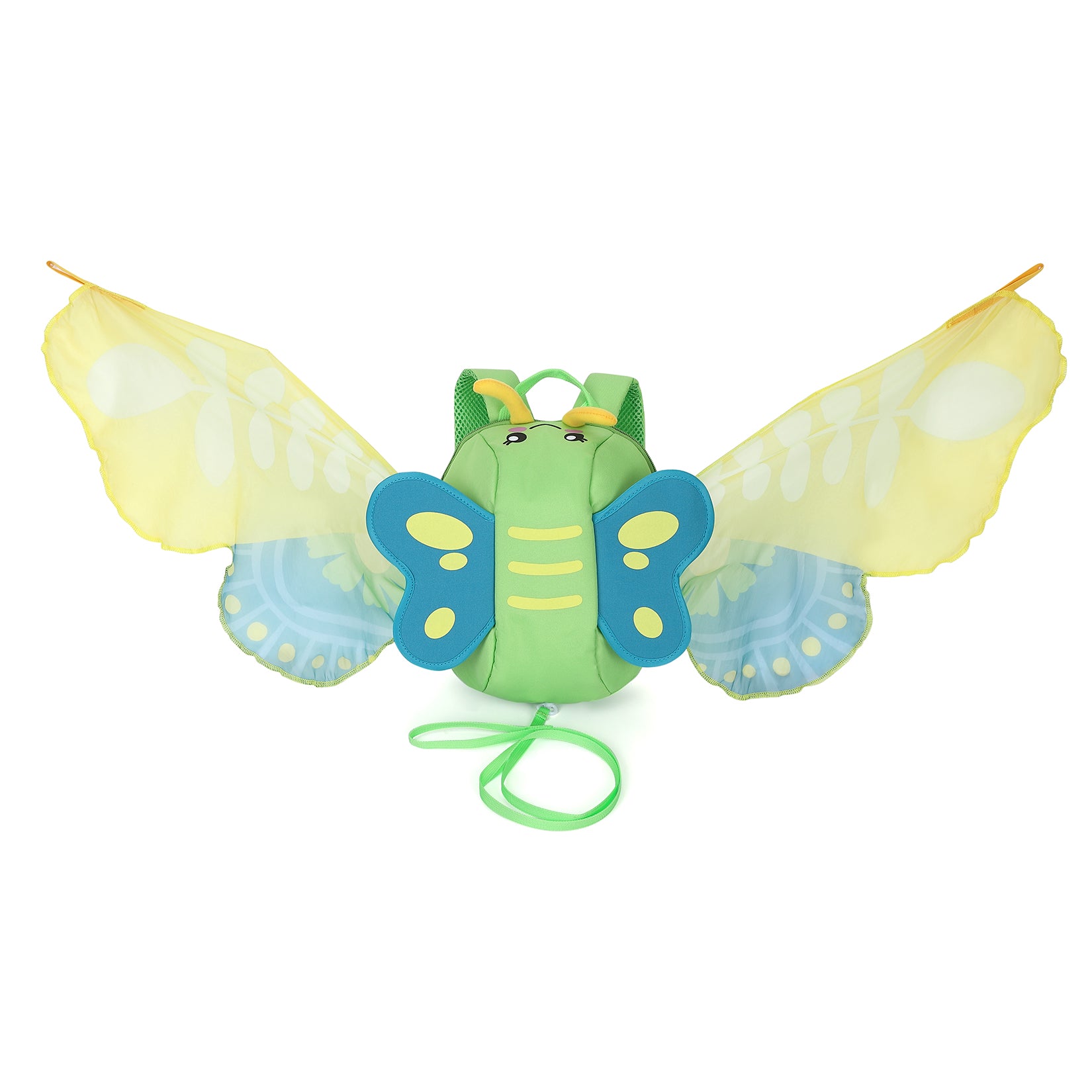GARVEE 300D 3D Butterfly Kids Backpack for School - Lightweight Waterproof Bookbag with Adjustable Straps, Green - Perfect for Elementary Students, Daycare & Travel Accessories