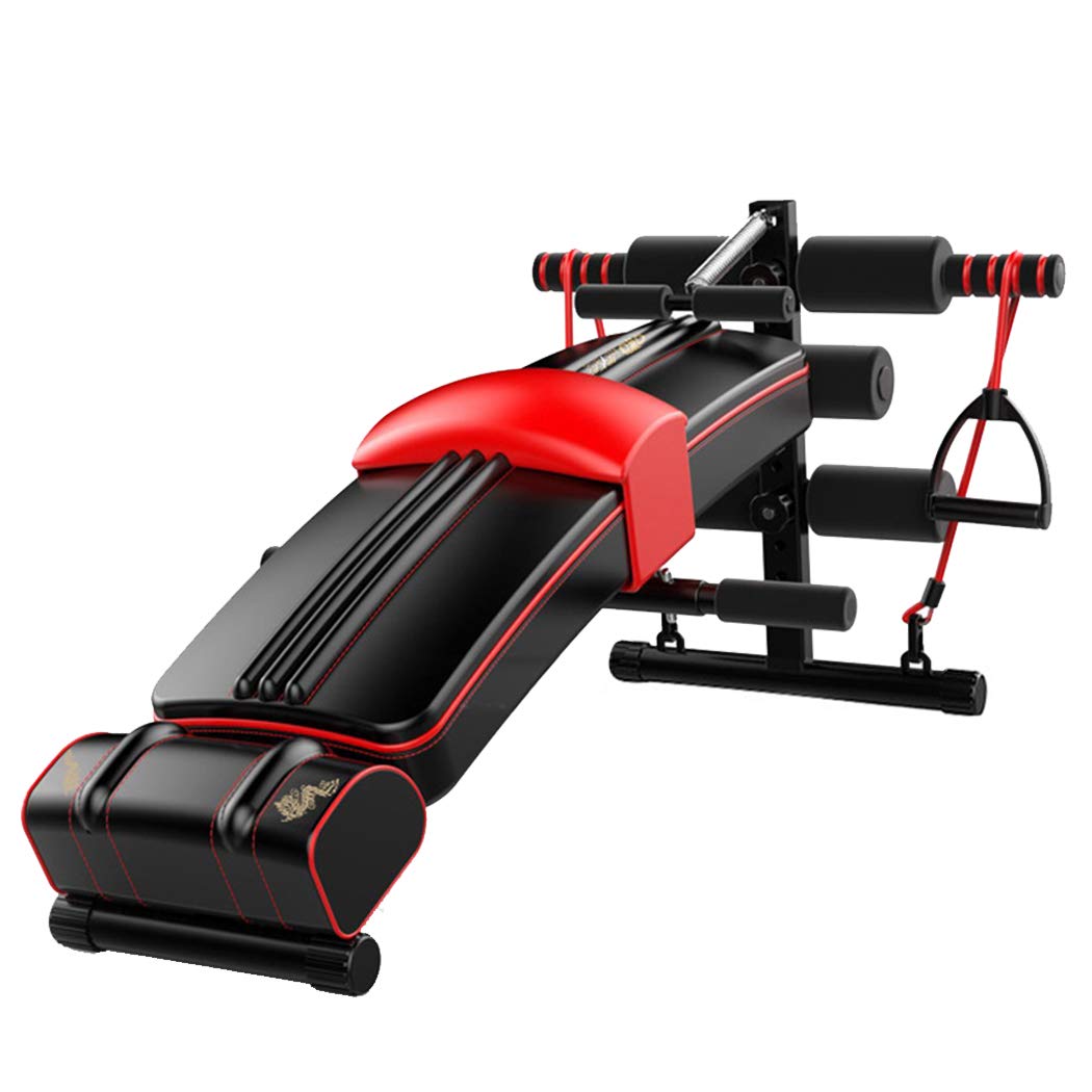 ZZLYY Adjustable Abdominal Workout Sit Up Bench - Incline Flat Decline Exercise Bench for Home Gym, Core Training & Strength Building | Perfect for Indoor Fitness, Abs Workouts & Full Body Training
