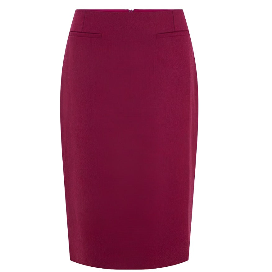 Joan Tailored Wool Skirt for Women - Classic A-Line Winter Skirt with Pockets | Perfect for Office, Parties & Holiday Outfits