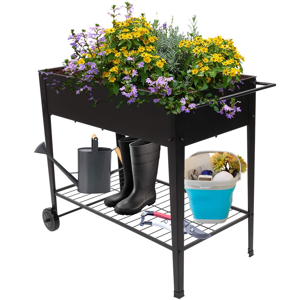 Raised Garden Bed with Wheels - 38.19