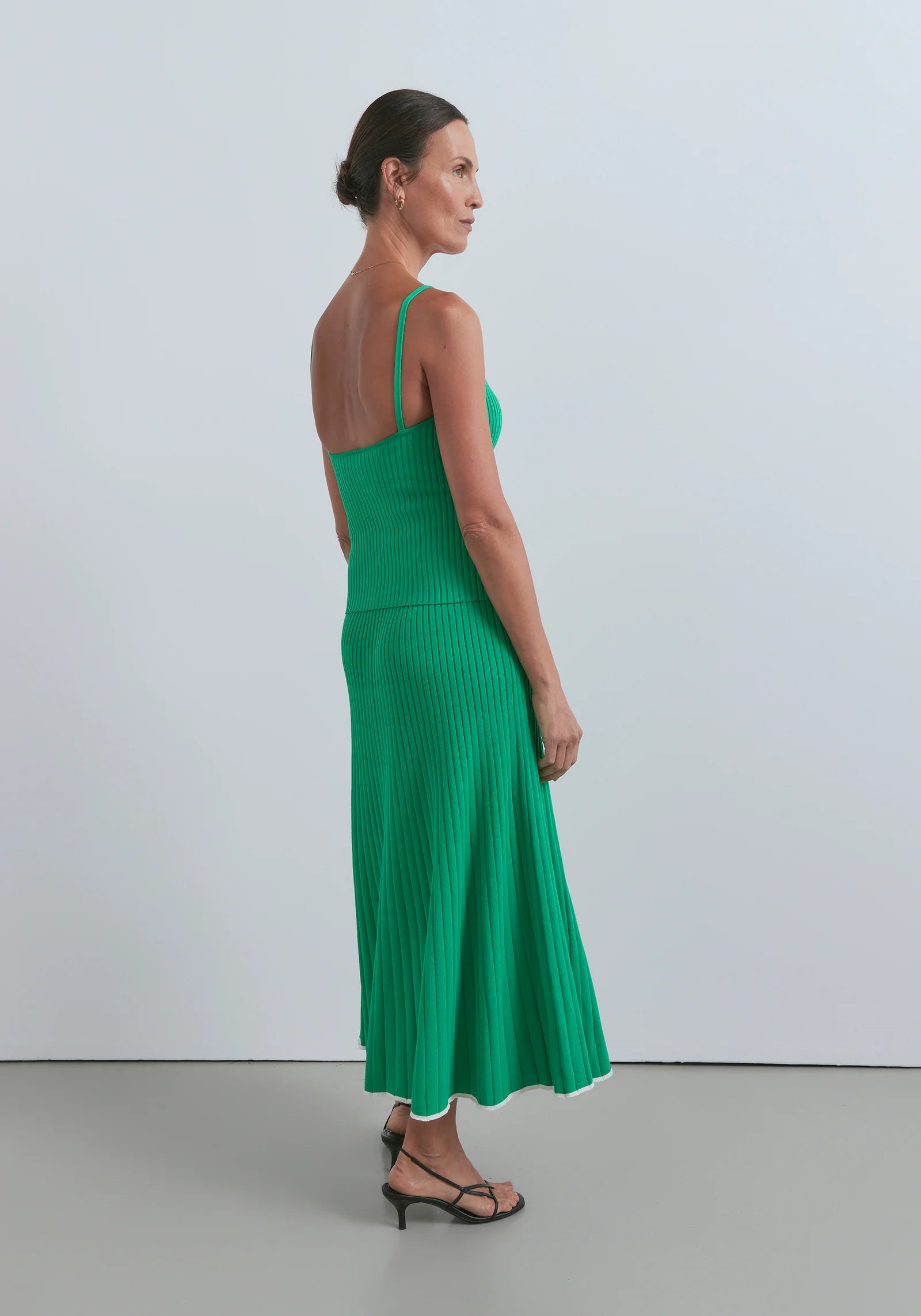 Carraway Skirt in Clover Green - Stylish Women's Midi Skirt for Casual Wear, Office Outfits & Spring Fashion