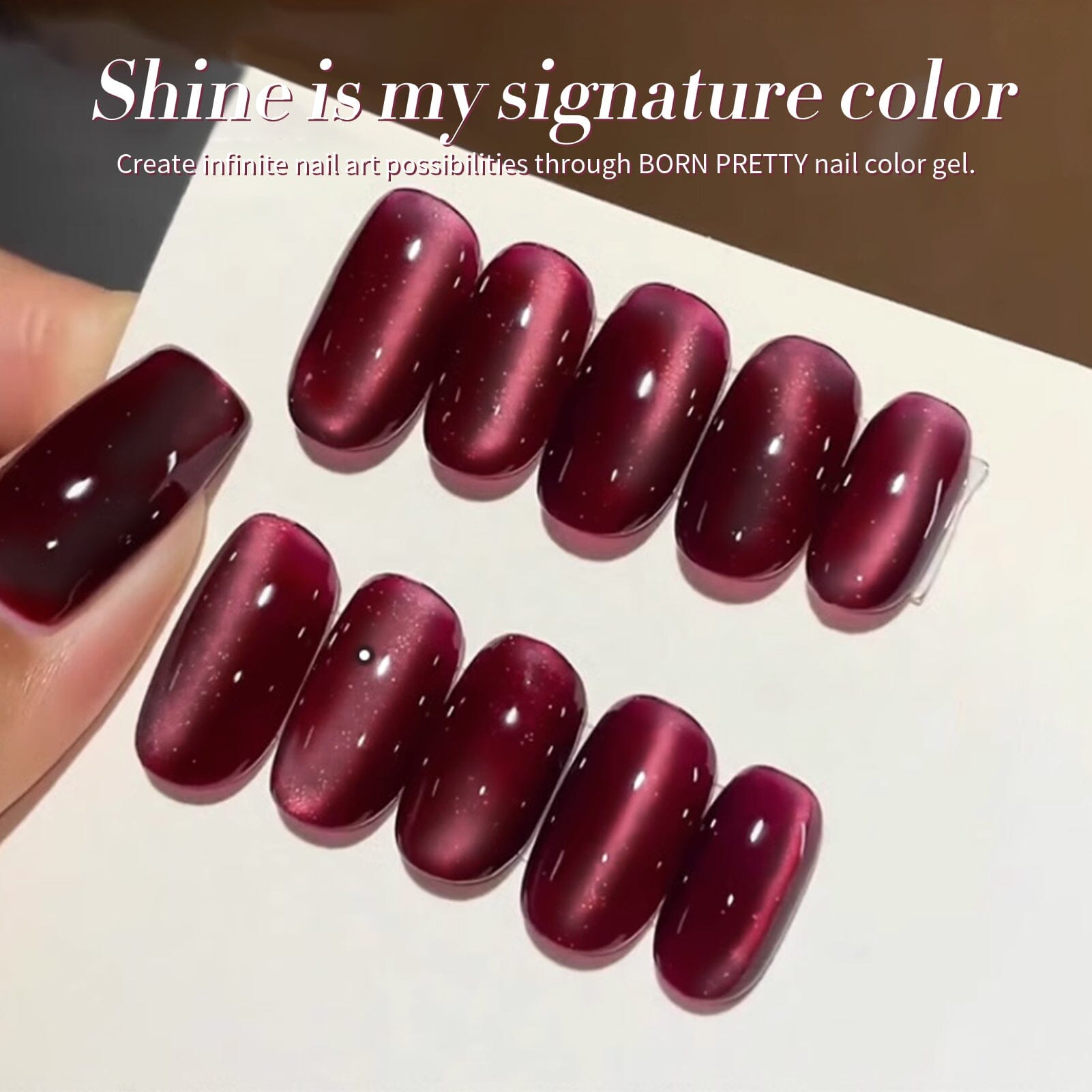 Red Water Light Cat Magnetic Gel Polish AW05 15ml - Long Lasting Nail Polish for Salon & Home Manicure - Perfect for Nail Art, Special Occasions & Gift Giving