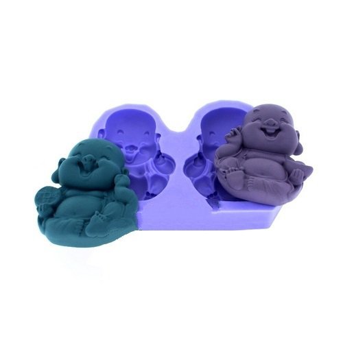 Allforhome Silicone Buddha Chocolate Molds - Fondant & Clay Molds for Cake Decorating, Baking & Candy Making - Perfect for DIY Desserts, Party Treats & Home Baking
