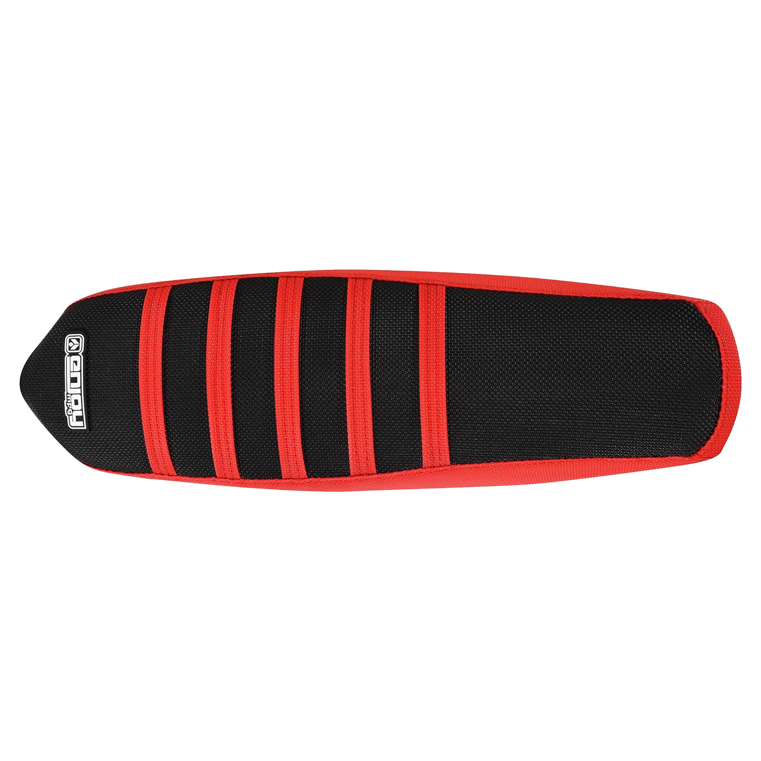 Enjoy Mfg Ribbed Seat Cover for Talaria Sting E-Bike & Electric Motorcycle - Red & Black Design (#362) | Durable Comfort for Off-Road Riding & Daily Commutes