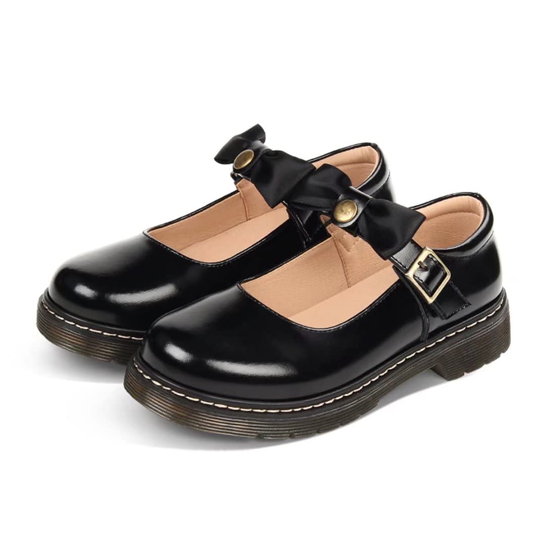 Girls Mary Jane Shoes for School Uniform - Comfortable Oxford Princess Dress Flats for Girls - Perfect for School, Church, and Special Occasions