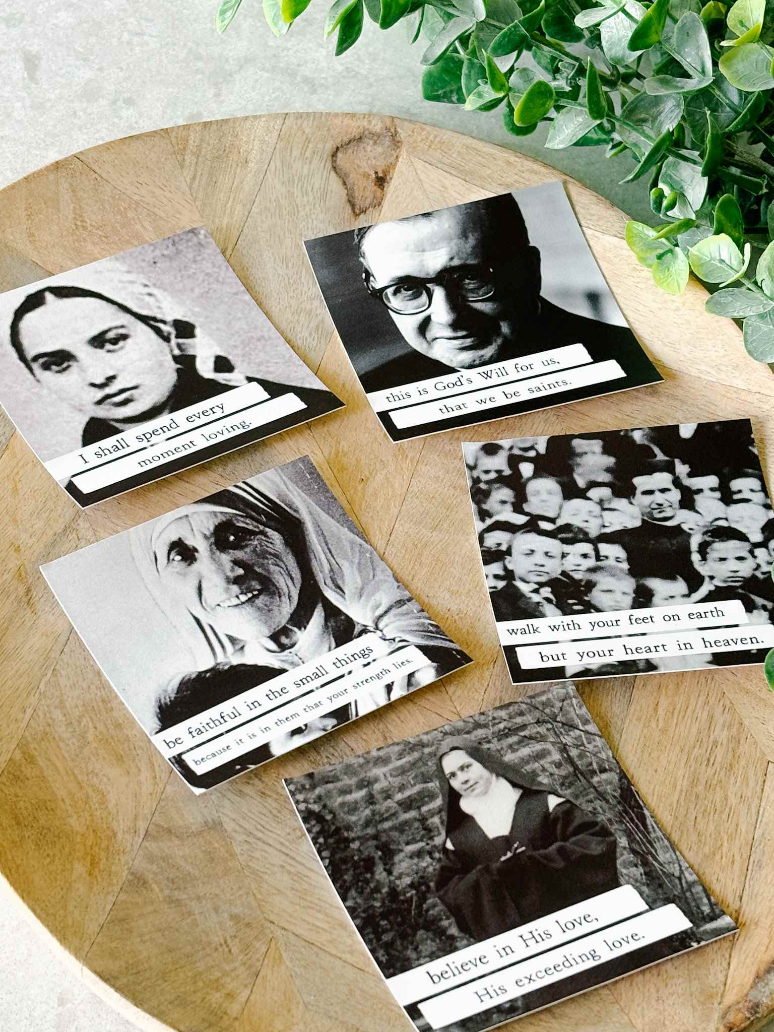 Cloud of Witnesses Saint Cling Affirmations - Inspirational Christian Wall Decals for Home & Church Decor