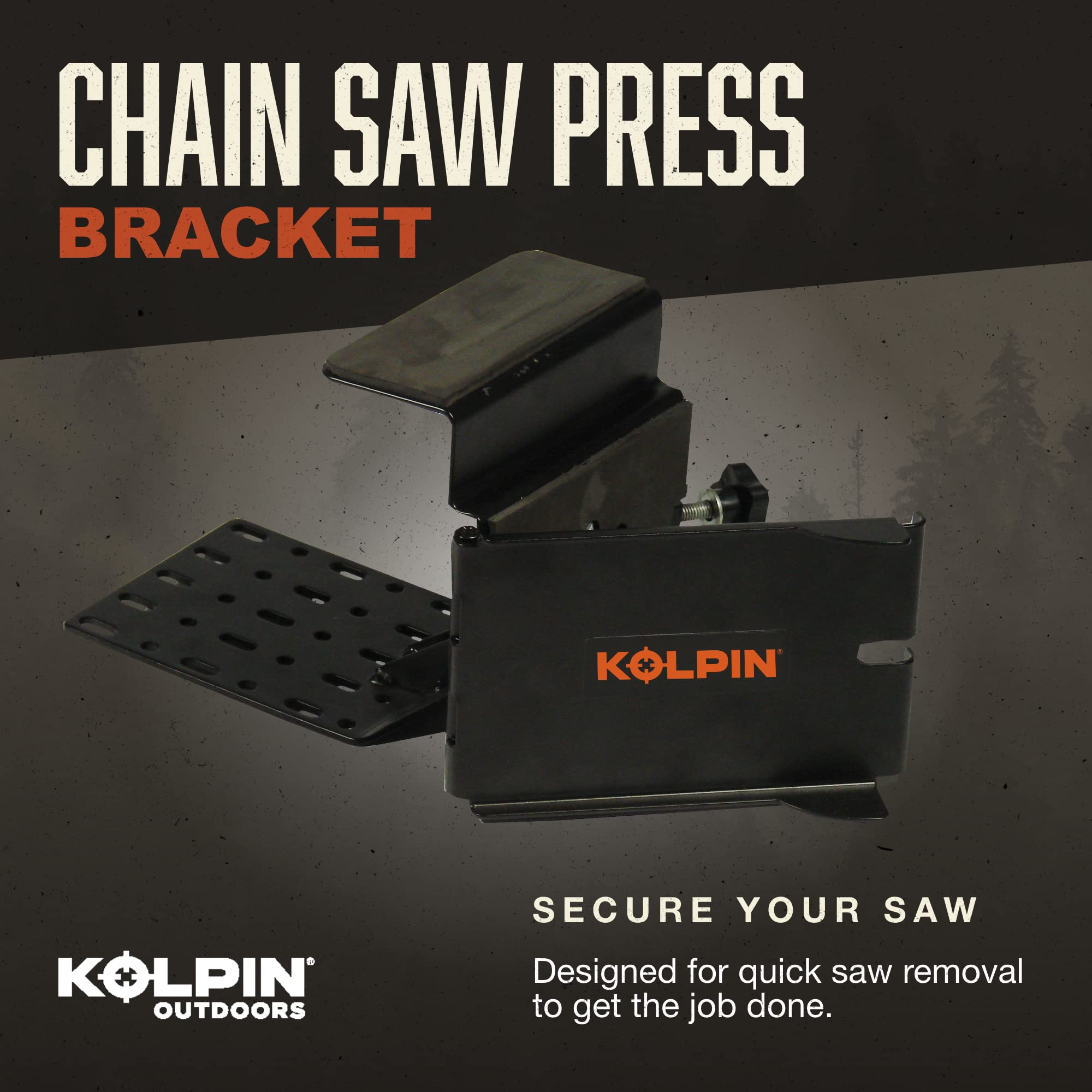 Kolpin Universal Saw Press - Heavy Duty Black Clamp for Woodworking & DIY Projects | Perfect for Cutting, Sawing & Crafting