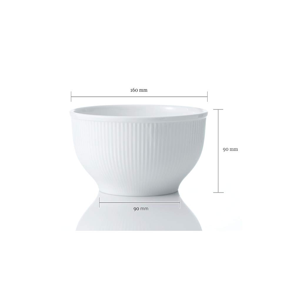 Hankook Whitebloom Bone China Bowl Set of 2 - Elegant Dinnerware for Soup, Salad & Dessert - Premium Korean Dojagi Tableware for Fine Dining & Home Entertaining