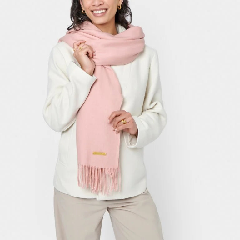 Katie Loxton Soft & Cozy Blanket Scarf for Women - Dusty Rose | Winter Fashion Accessory for Outfits, Travel & Cold Weather