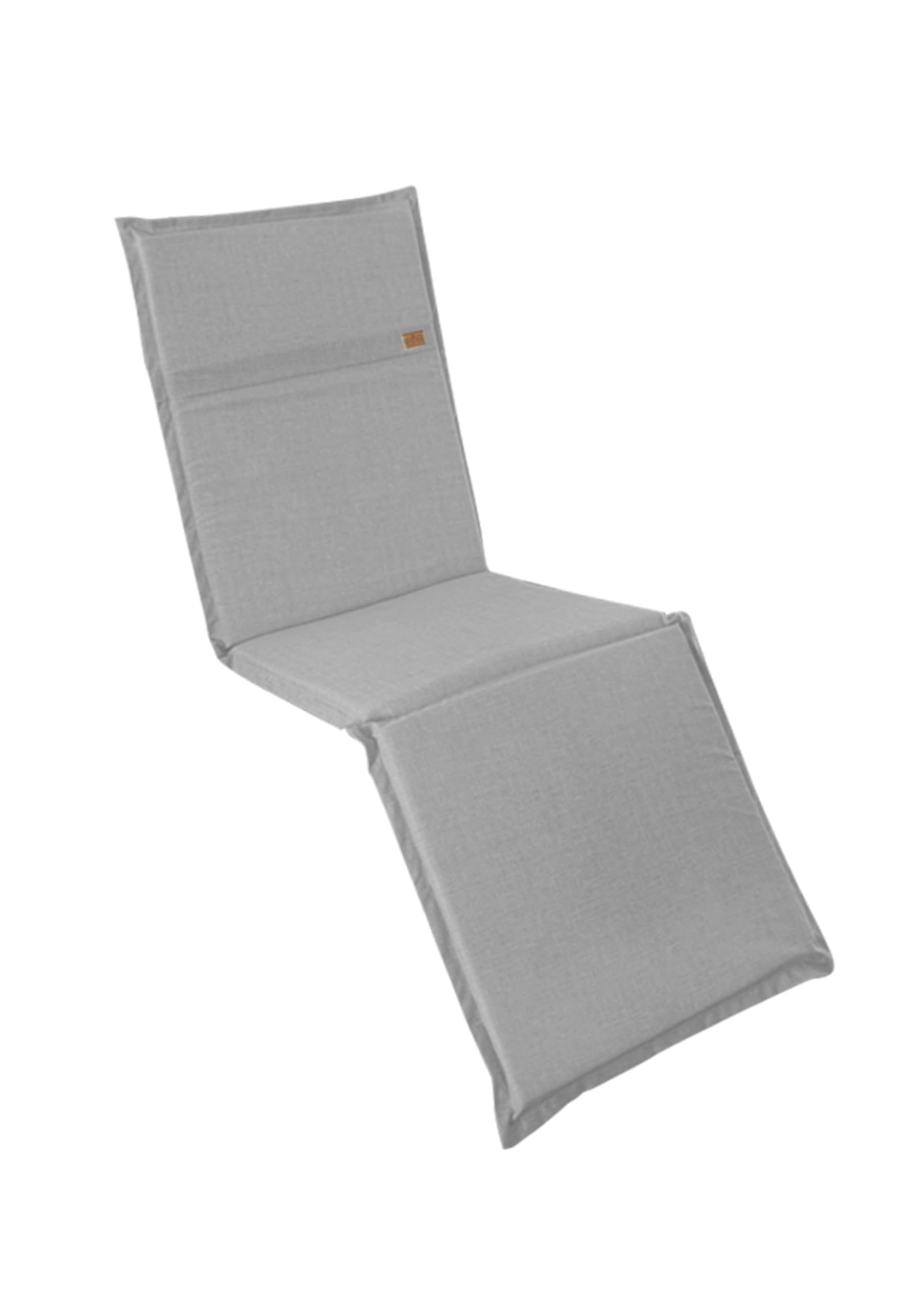 Casaviva® Recycled Cotton Blend Cushion for Sun Lounger & Bed - Hemp Effect, Made in Italy, Removable Cover with Extra Filling (Nursery Cushion, Grey) - Perfect for Outdoor Patio, Poolside Relaxation & Nursery Decor