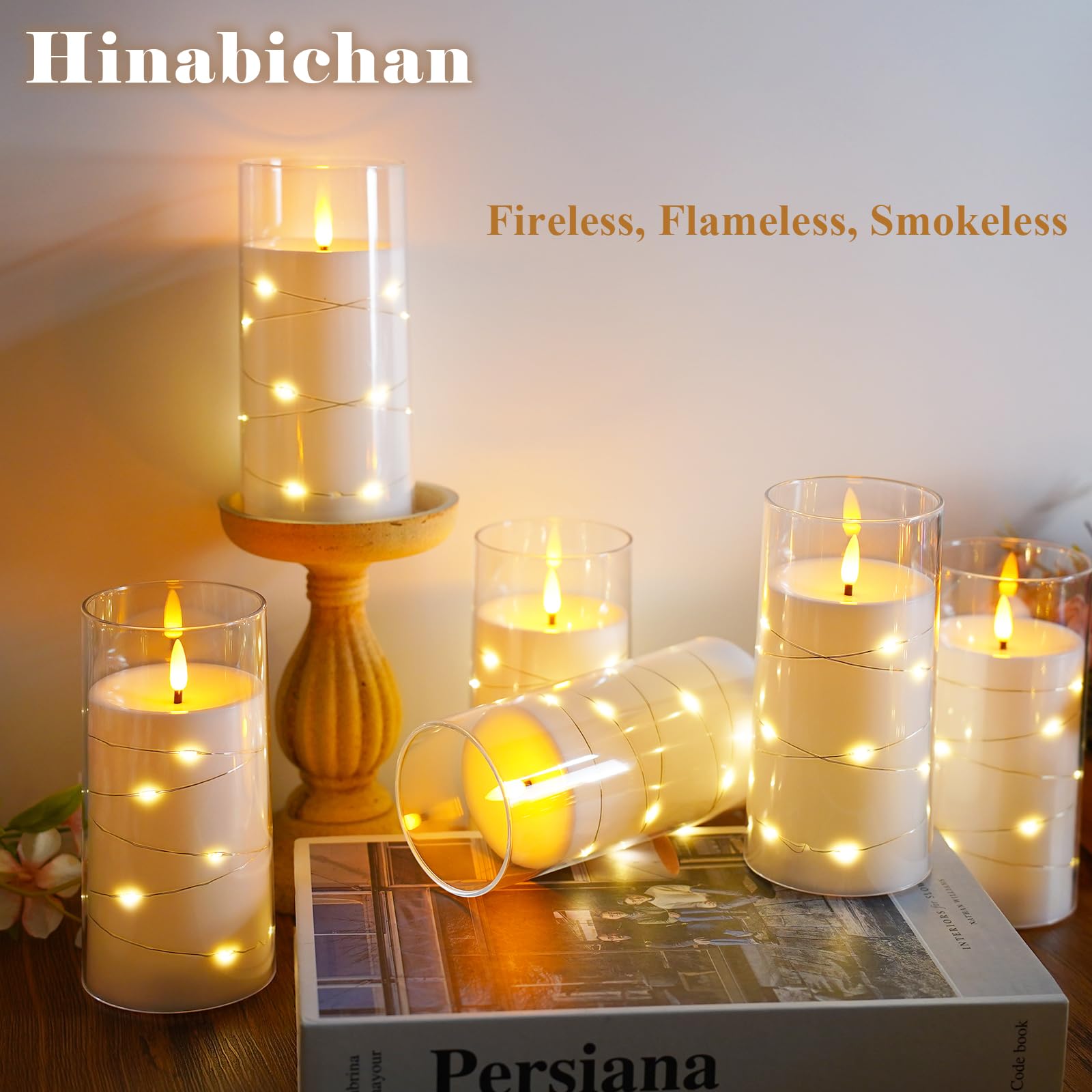 Flameless LED Candles with Remote Timer - 6pcs Battery Operated for Home Decor
