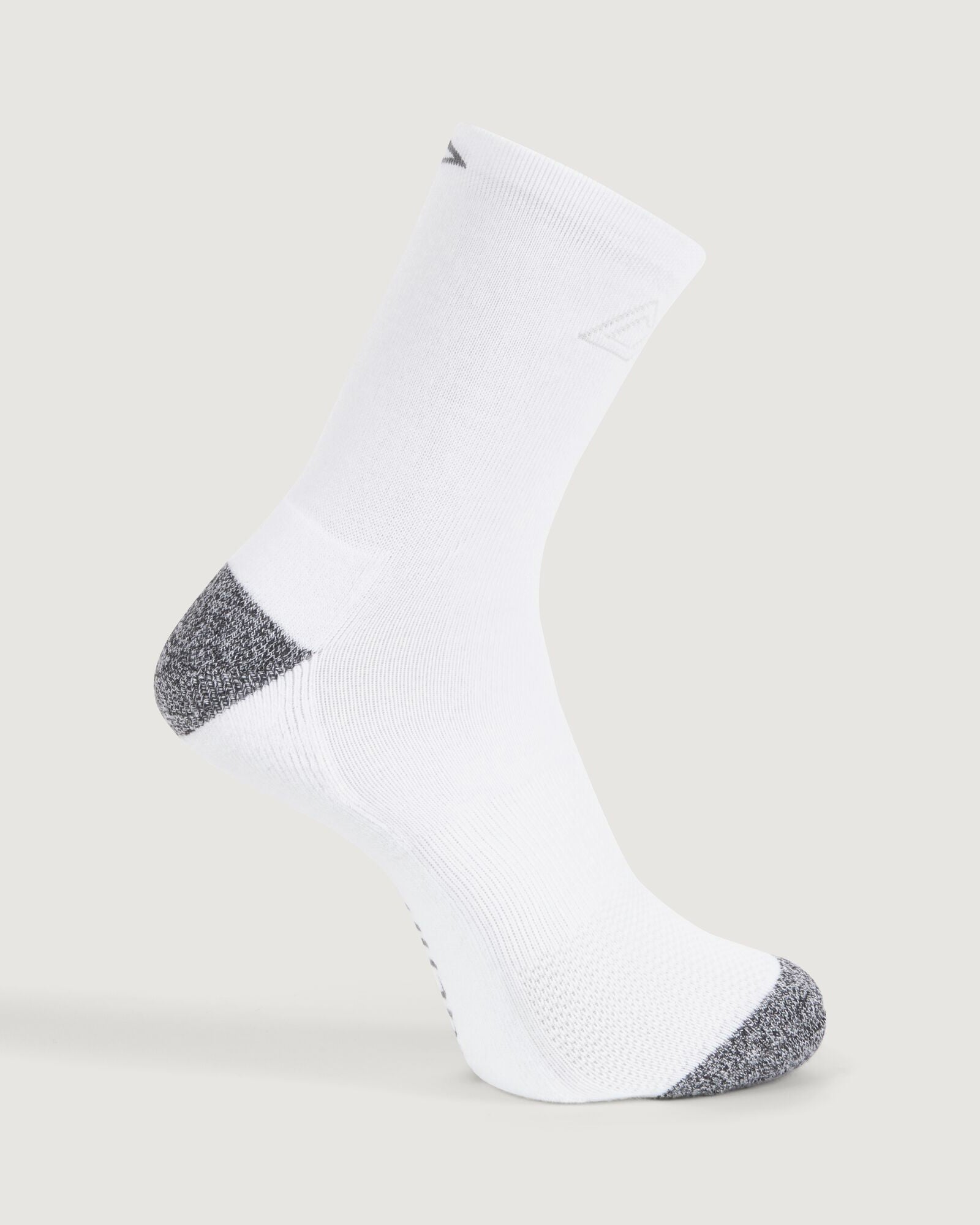 Accion driMOTION Quarter Crew Socks - 2 Pack White & Blush Pink - Moisture-Wicking Athletic Socks for Running, Gym & Everyday Wear