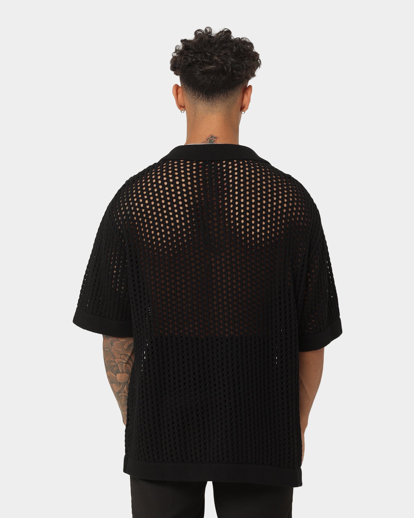 404 Coastal Button Up Shirt for Men - Stylish Black Casual Shirt for Beach, Vacation & Summer Outfits