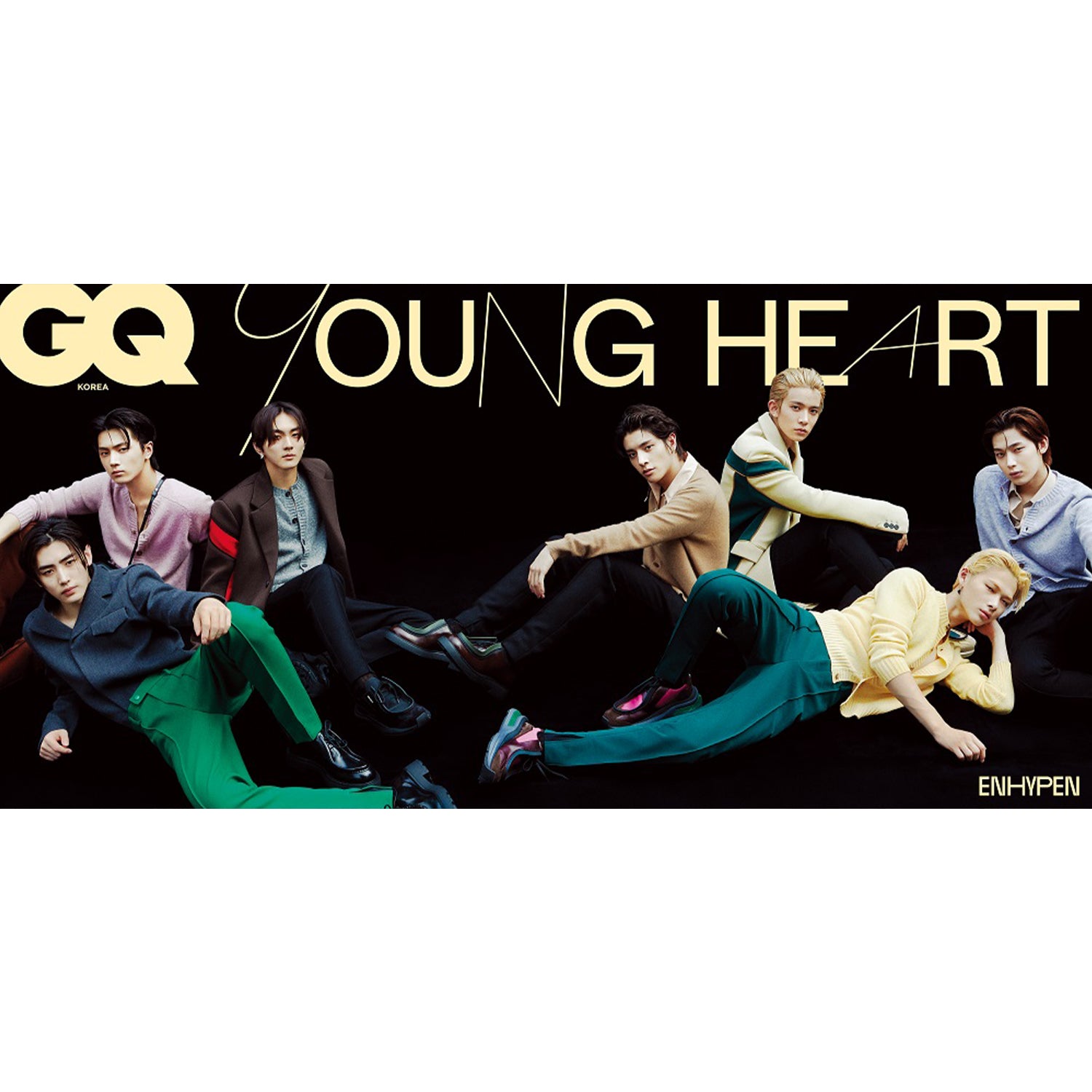 GQ Korea August 2023 Issue Featuring ENHYPEN - Kpop Fashion & Lifestyle Magazine for Fans and Collectors | Perfect for Kpop Merchandise Collections and Gift Giving