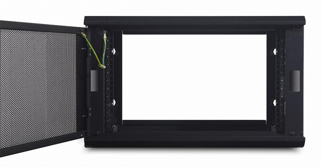 APC NetShelter 6U Wall Mount Rack Enclosure Server Cabinet - AR106 (Unassembled) | Network Equipment Storage & Data Center Organization