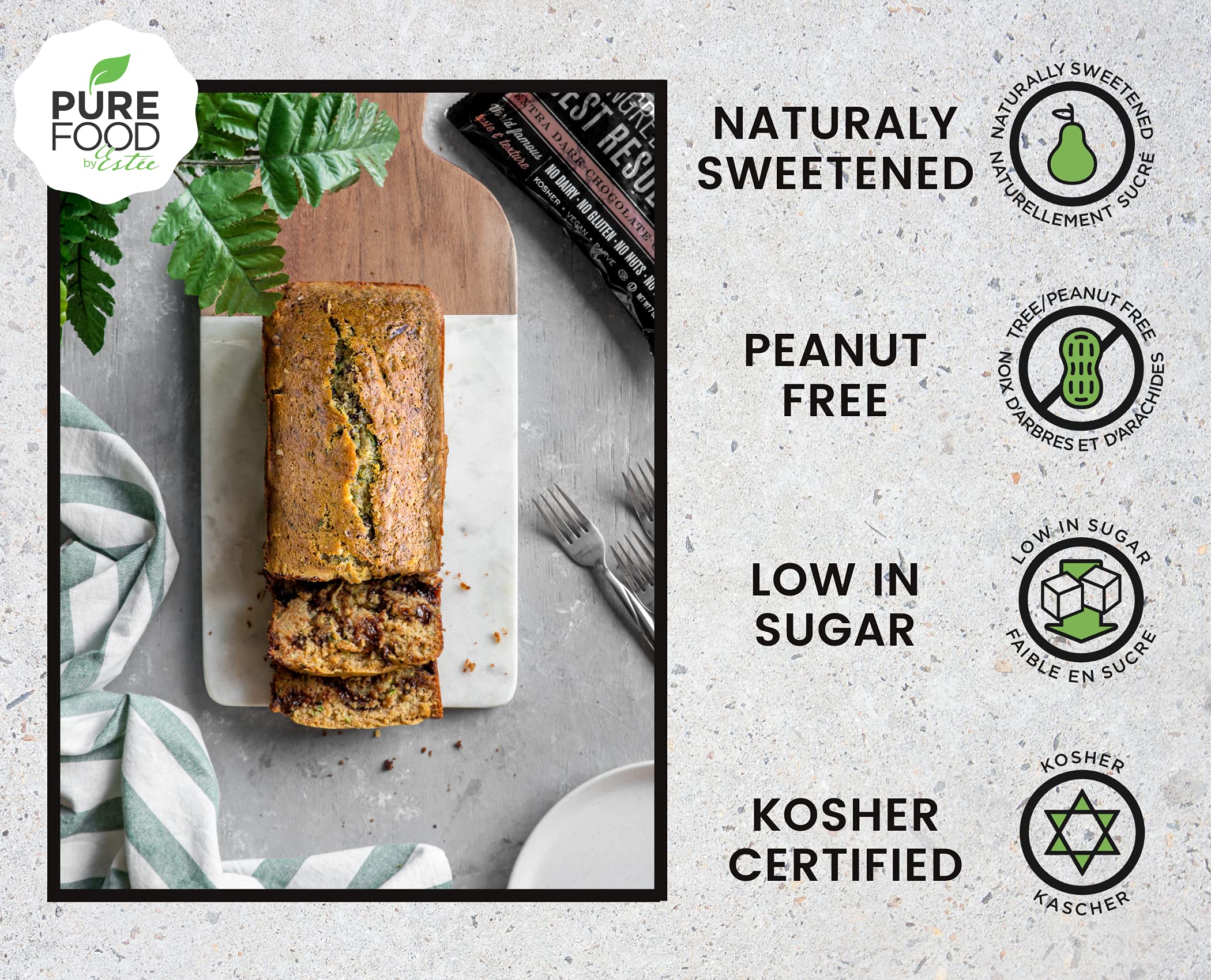 Dark Chocolate Chunks for Baking - Vegan, Kosher, Gluten-Free - Perfect for Cookies & Desserts