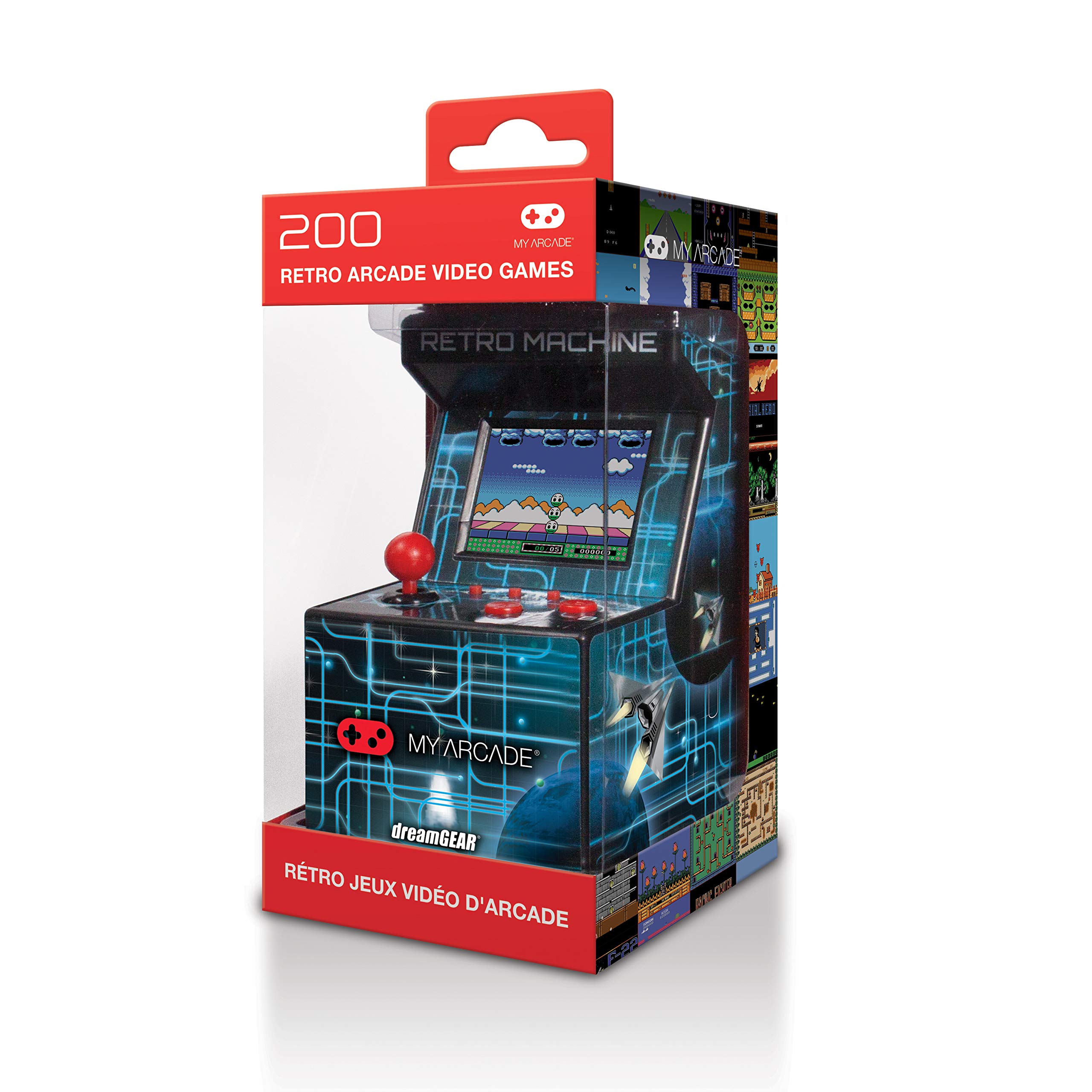 My Arcade Retro Machine Playable Mini Arcade - 200 Classic Games Built-In | 5.75 Inch Portable Gaming System with 2.5