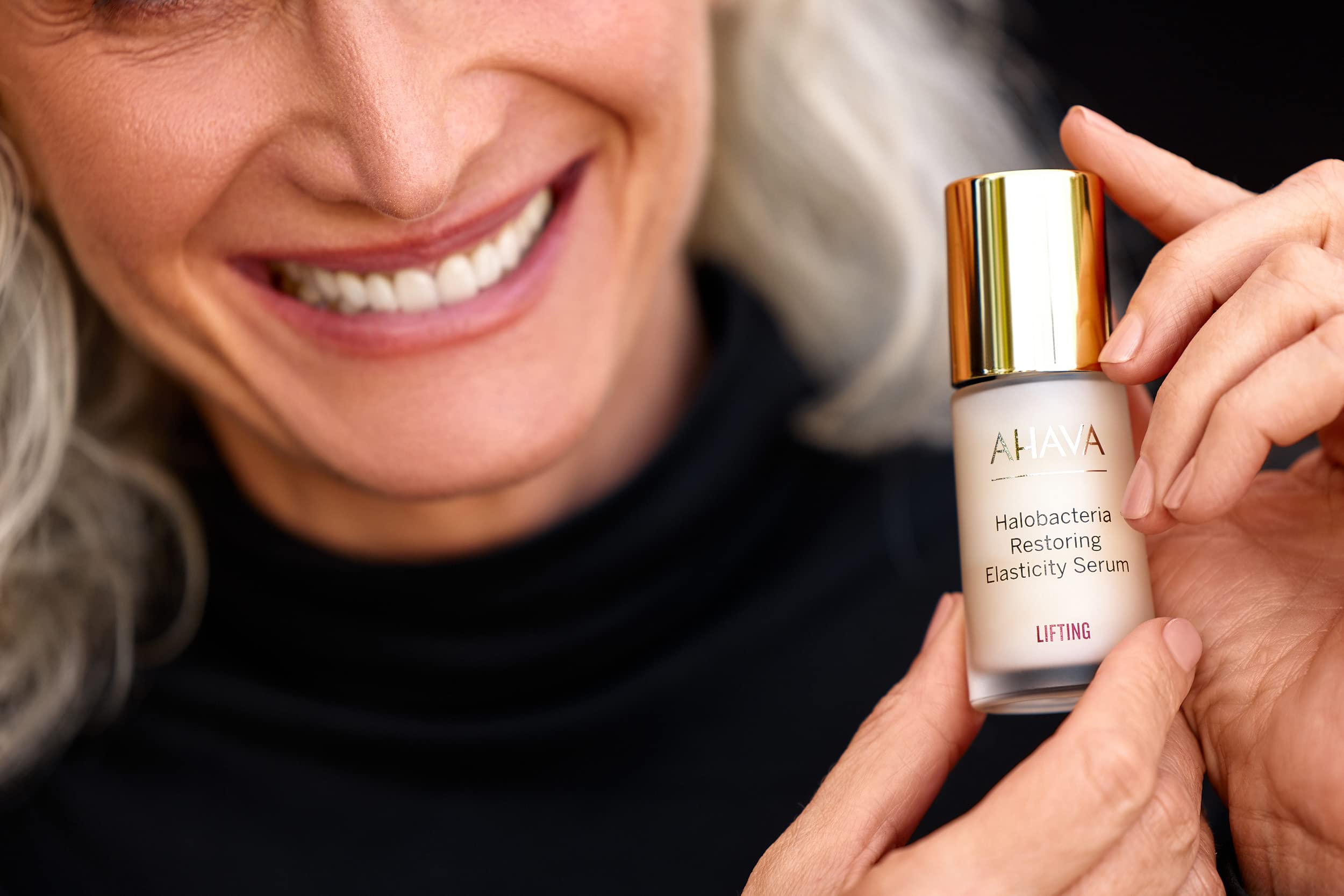 **AHAVA Halobacteria Restoring Elasticity Serum – Anti-Aging Face Serum for Mature Skin, Lifts & Firms, Reduces Wrinkles, Boosts Radiance with Osmoter & 3D Complex | 1 Fl.Oz – Perfect for Nighttime Skincare Routine & Daily Anti-Aging Regimen**