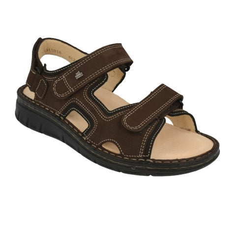 Finn Comfort Wanka S Backstrap Sandal - Unisex Brown Leather Sandals for Men & Women | Comfortable Walking Shoes for Travel, Beach & Casual Outings
