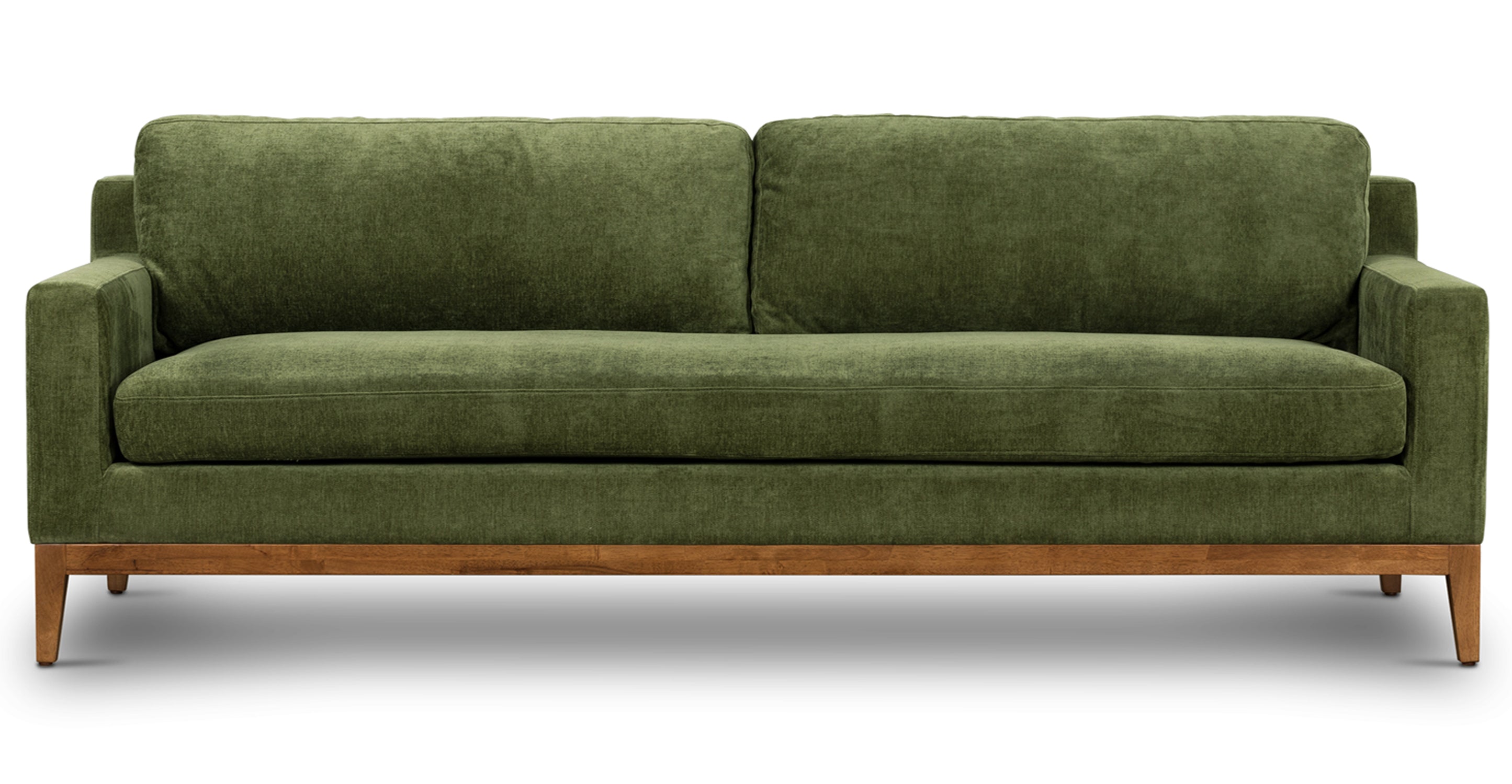 Luxury Zyon Velvet Sofa - Modern Plush Fabric Couch for Living Room, Lounge & Home Decor - Comfortable Sectional Sofa with Soft Velvet Upholstery