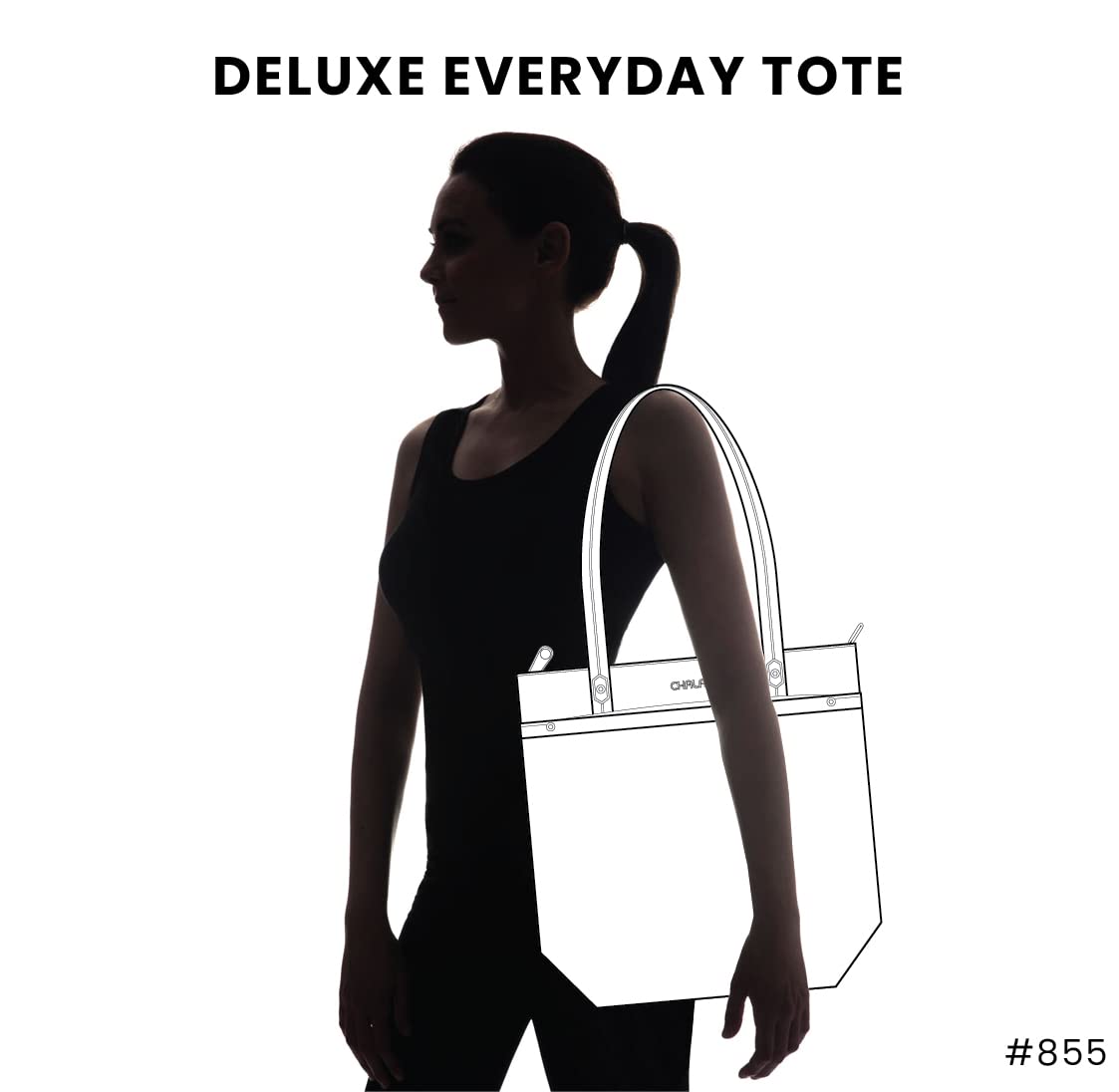 CHALA Deluxe Everyday Tote Bag for Women - Stylish Shoulder Purse & Spacious Handbag - Perfect for Work, Travel, and Shopping