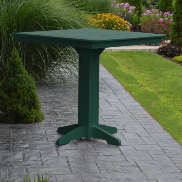 Eco-Friendly Recycled Plastic Square Bar Table - Durable Outdoor & Indoor Patio Furniture for Restaurants, Cafes, and Home Decoration