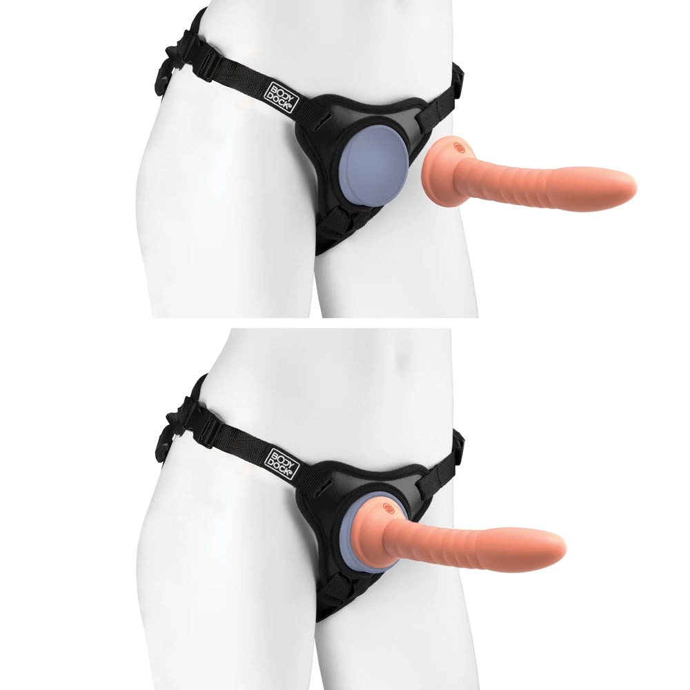 Premium Dillio Platinum Body Dock Silicone Suction Cup Strap-On Harness for Couples - Secure & Comfortable Adult Toy Accessory for Shower, Bedroom & BDSM Play