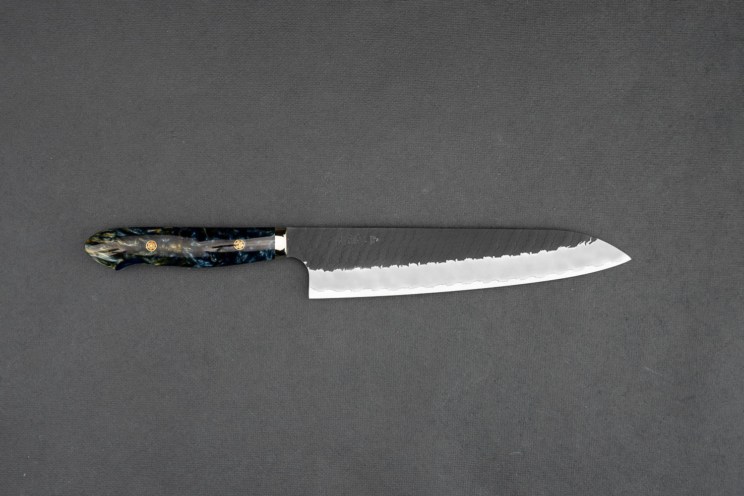Nigara SG2 Kurouchi Tsuchime Gyuto Chef Knife 240mm - Premium Japanese Damascus Steel Kitchen Knife for Professional Chefs & Home Cooking