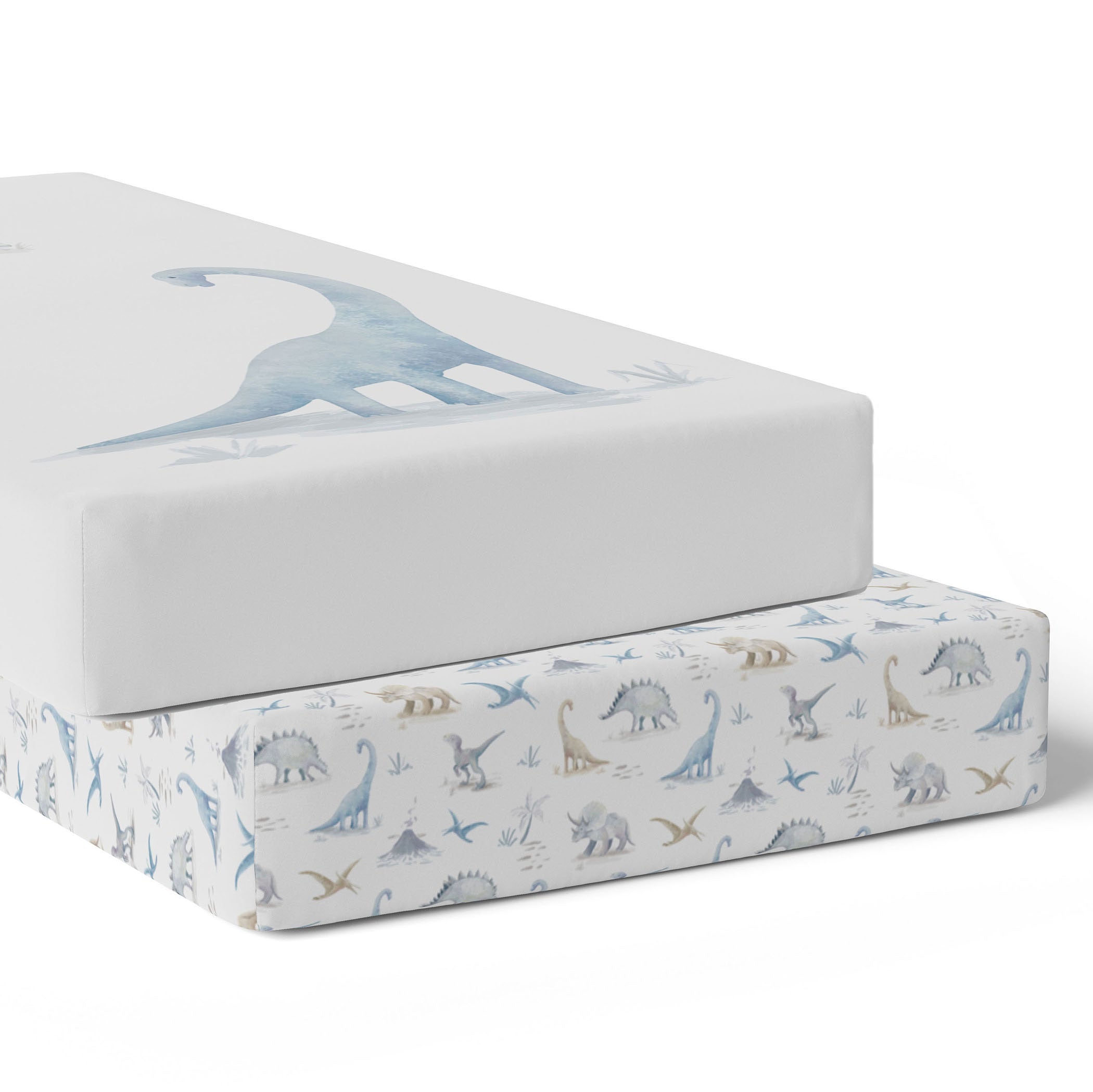 Premium 2-Pack Bamboo Jersey Crib Fitted Sheets - Soft & Breathable for Baby Cots - Perfect for Nursery, Daycare & Travel Use