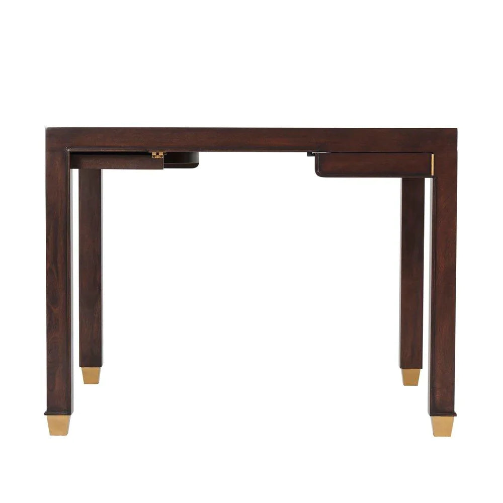 Premium Antonio Leather Top Game Table - Durable & Stylish Poker, Blackjack & Card Game Table for Home, Casino Nights & Game Rooms
