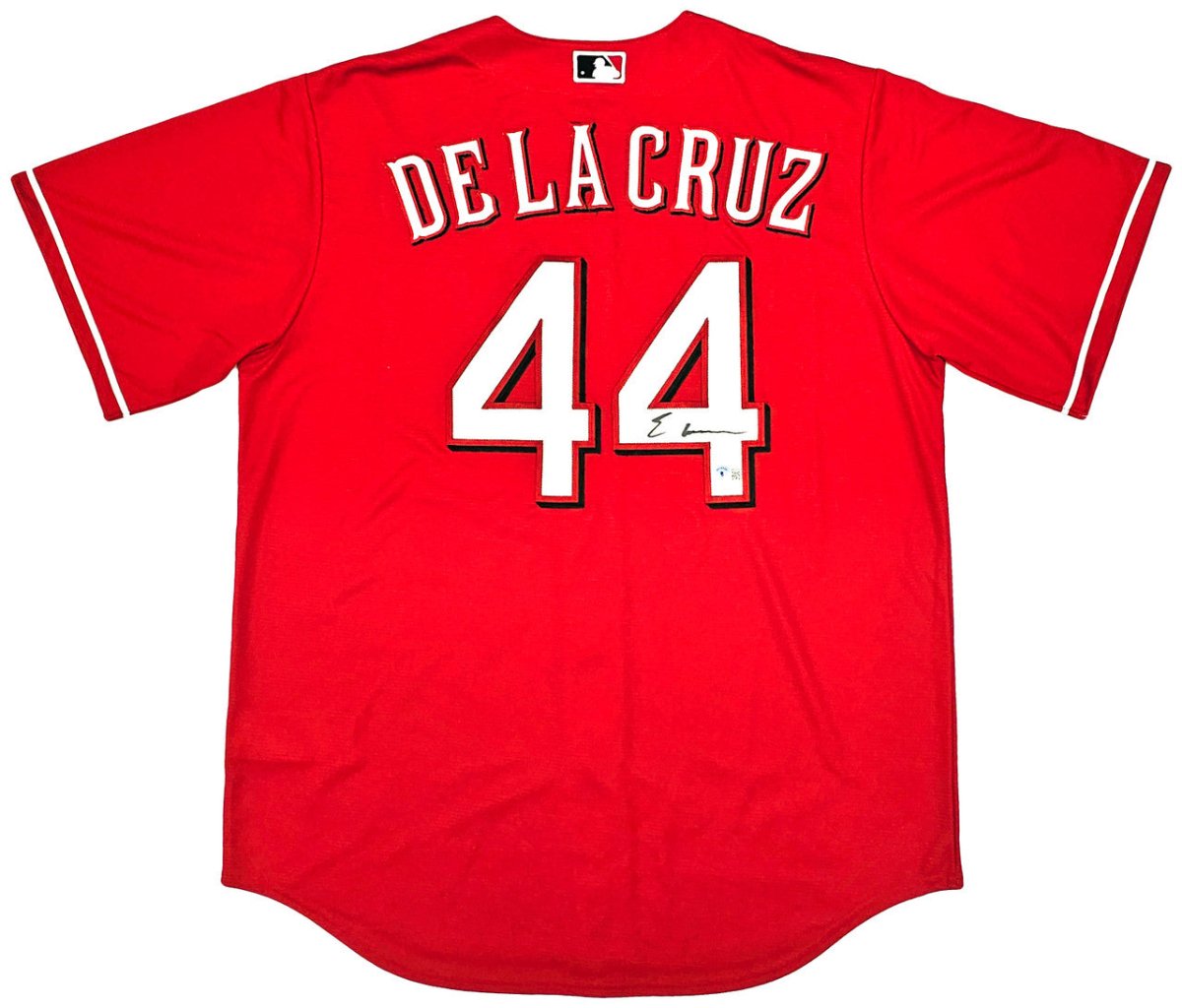 Elly De La Cruz Autographed Cincinnati Reds Nike MLB Baseball Jersey - Authentic Signed Memorabilia for Fans & Collectors - Perfect for Display, Gifts, and Game Day