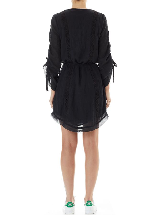 Elegant Black Kaftan with Bright Lights - Perfect for Beach Vacations, Pool Parties, and Summer Evenings
