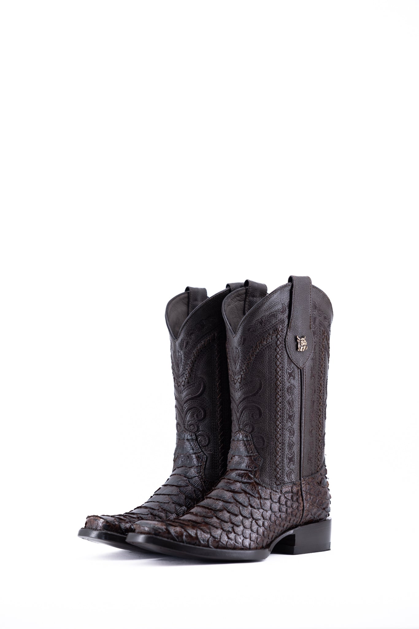 Python Rodeo Toe Cowboy Boots for Men - Western Style Cowboy Boots with Pointed Toe - Perfect for Rodeo, Country Music Festivals & Western Fashion