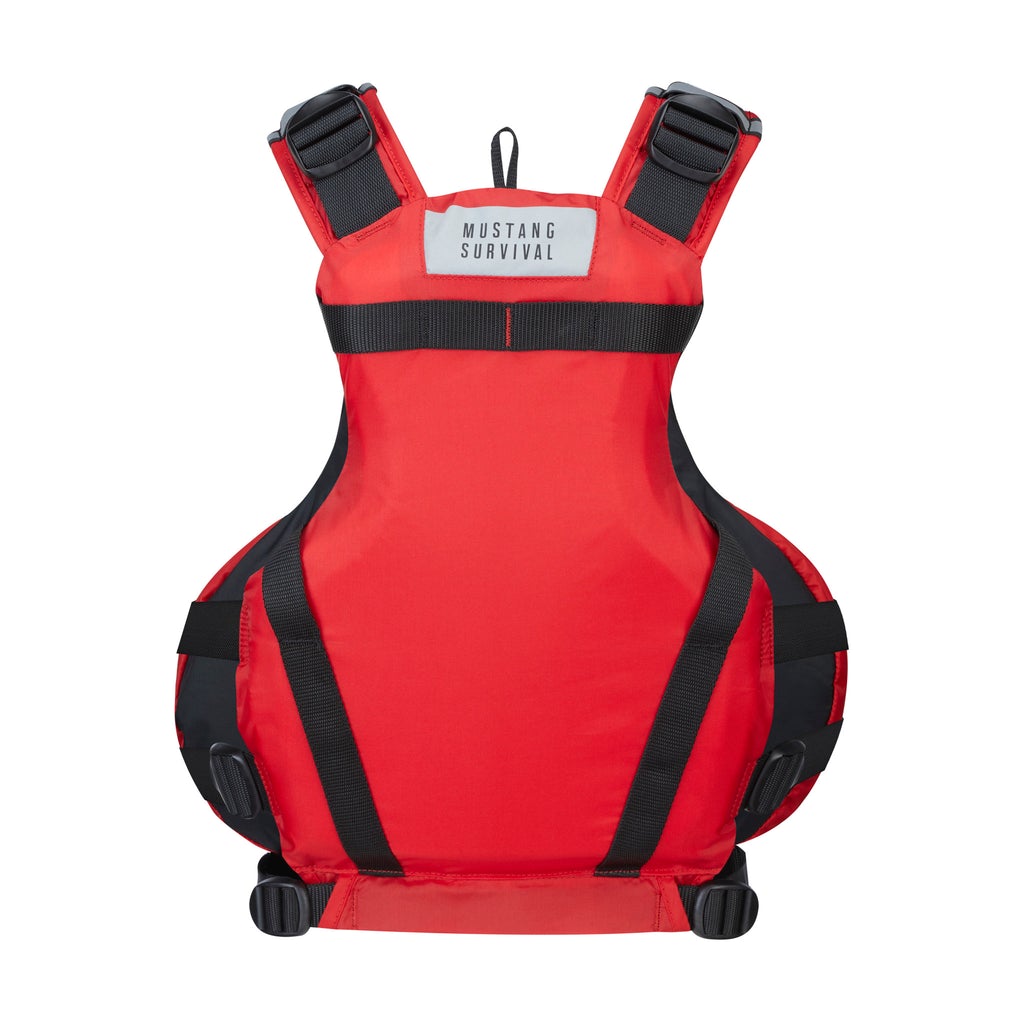 Mustang Vibe Harmonized Foam Pullover PFD - Red | US Coast Guard Approved Life Jacket for Kayaking, Boating & Water Sports