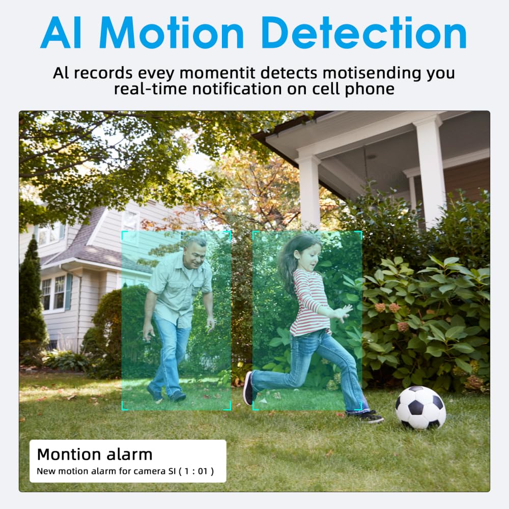 Outdoor Wireless Solar Security Camera - Waterproof, SD Card & Cloud Storage - Ideal for Home, School, Office & Public Spaces | 24/7 Surveillance & Motion Detection