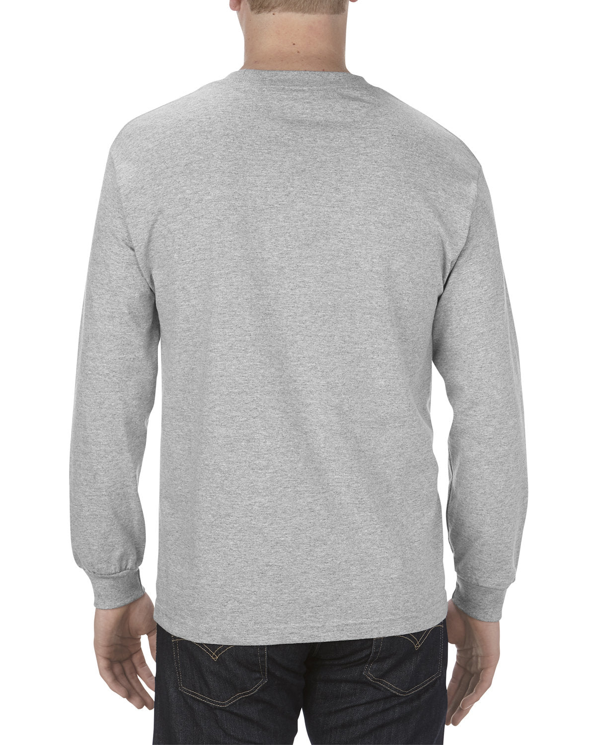 Alstyle AL1304 Men's & Women's 100% Cotton Long Sleeve T-Shirt - 6.0 oz Comfort Fit Crewneck Casual Shirt for Everyday Wear, Work & Layering