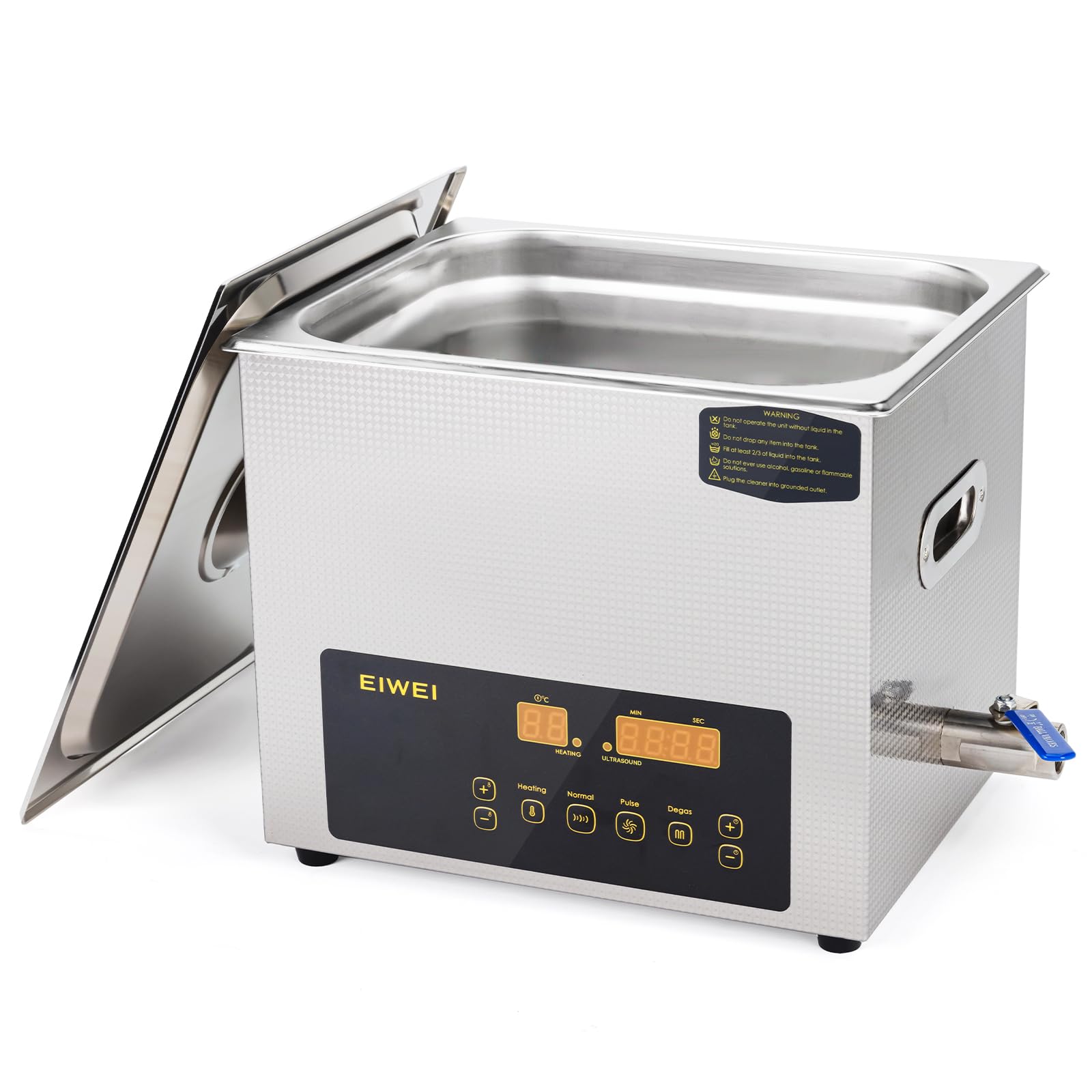 10L Professional Ultrasonic Cleaner with Heater & Timer - Dual Frequency Digital Stainless Steel Cleaning Machine for Jewelry, Glasses, Dentures, Carburetors, Circuit Boards & Small Parts - Perfect for Home, Lab & Industrial Use