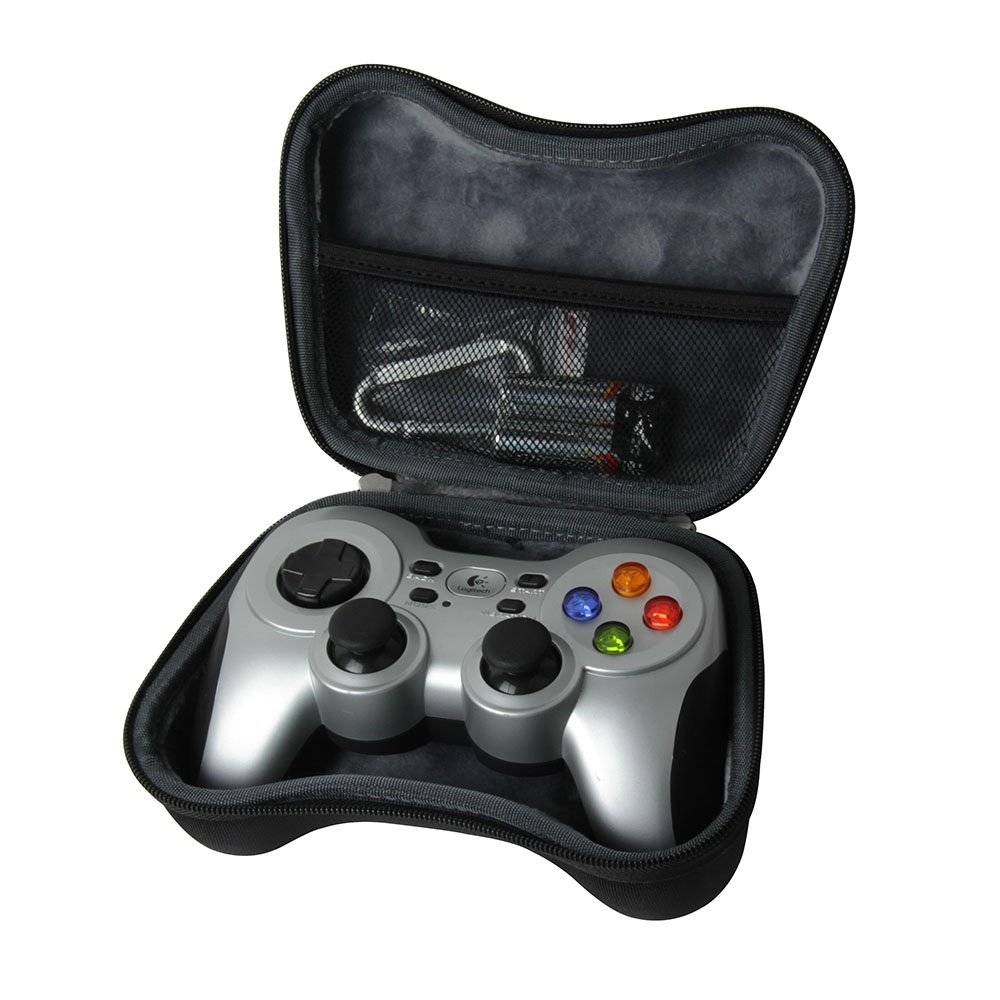 Logitech F710 Wireless Gamepad Controller Case - Durable EVA Hard Shell Travel Pouch for Protection & Storage - Compact Size by Hermitshell - Perfect for Gaming, Travel & Home Use