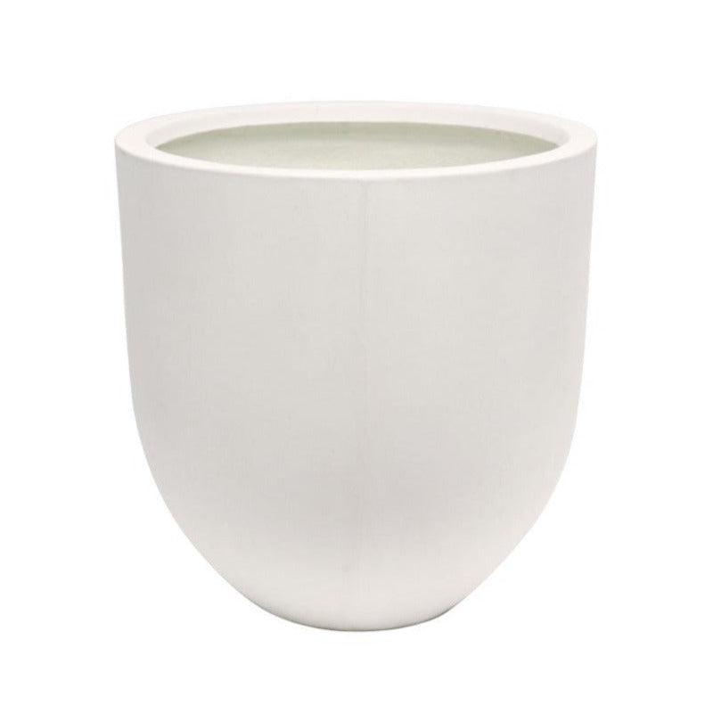 Mohaka White Large Outdoor Planter - Modern Garden Decor for Patio, Balcony & Backyard Landscaping