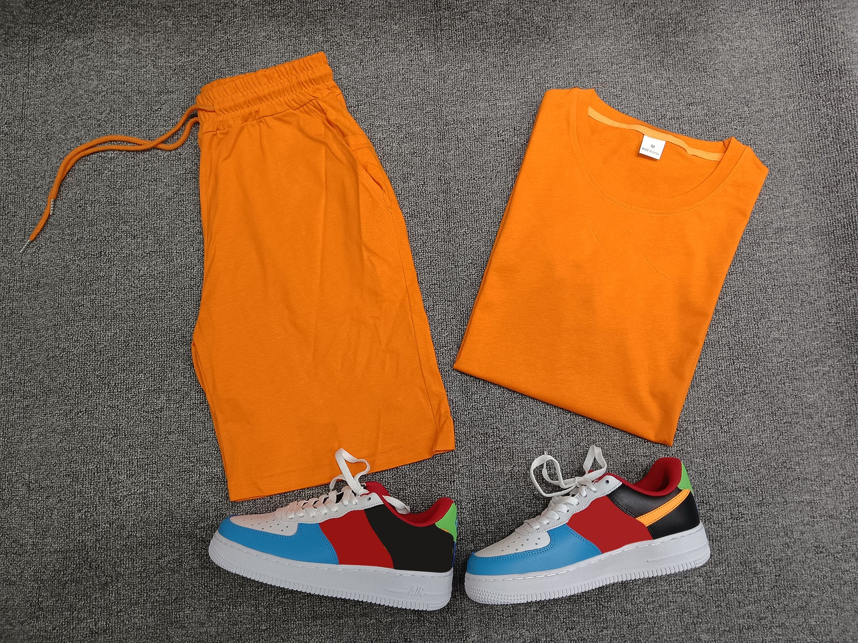 Men's Casual Short Sleeve T-Shirt & Athletic Shorts Set - Comfortable Summer Outfit for Gym, Running, and Outdoor Activities