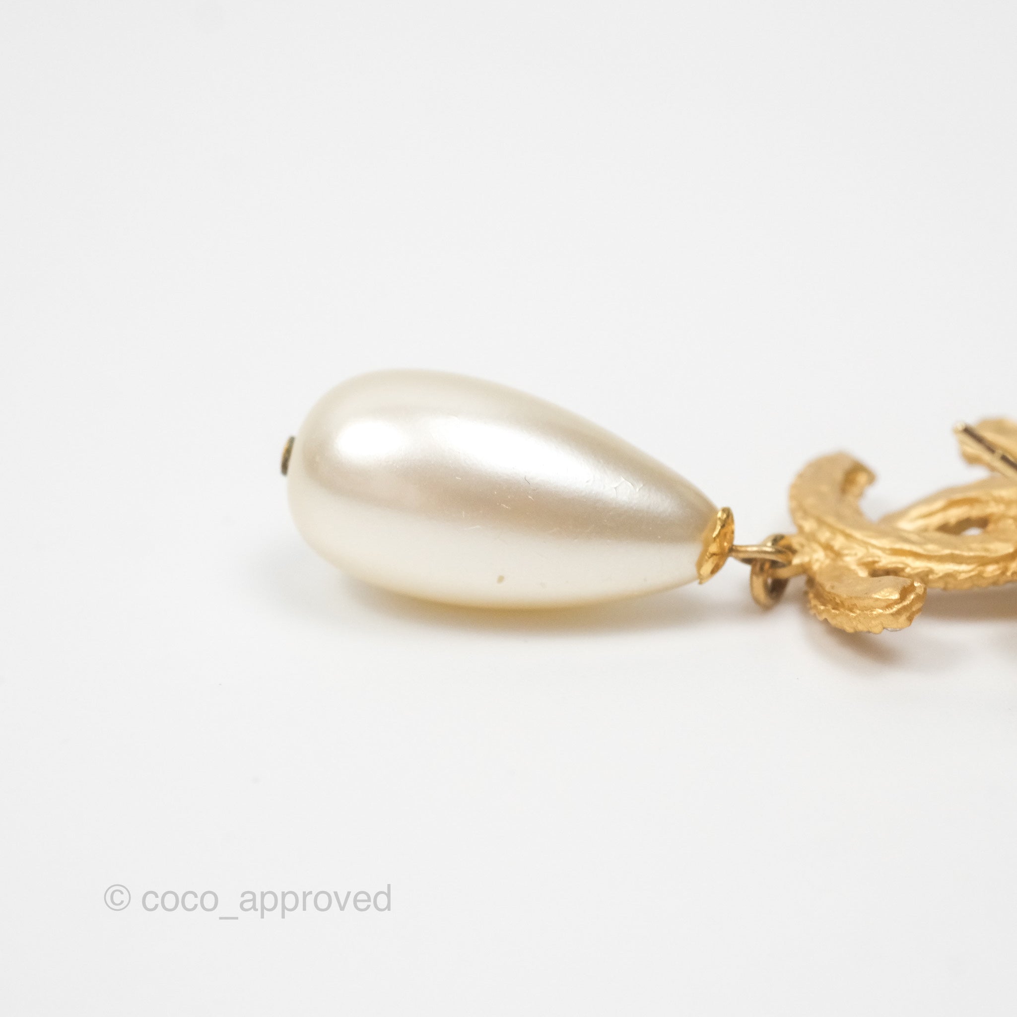 Chanel CC Crystal Pearl Drop Earrings - Matte Gold Tone 20P - Luxury Fashion Jewelry for Women, Perfect for Parties, Weddings & Special Occasions