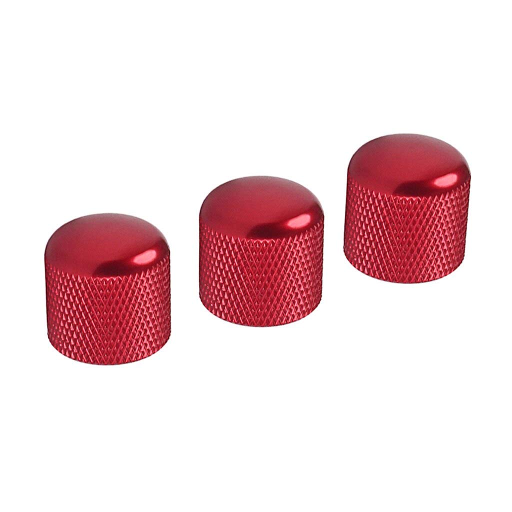 3-Piece Guitar Tone & Volume Knobs - Premium Potentiometer Caps for Electric Guitar & Bass - Perfect for DIY Repairs & Custom Upgrades