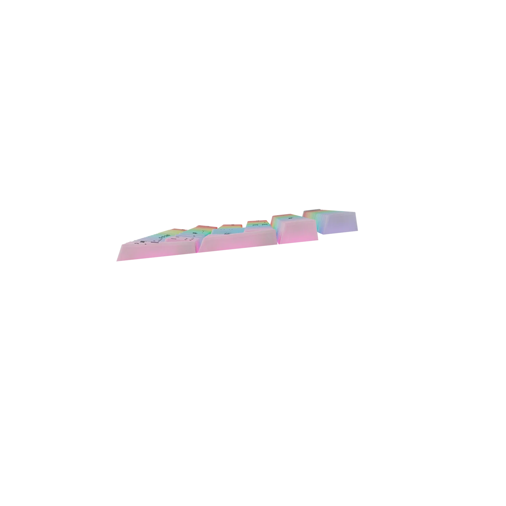 Polychroma Keycaps for Mechanical Keyboards - Custom RGB Backlit Keycaps for UK Layout (Ideal for Gaming, Typing & Office Use)