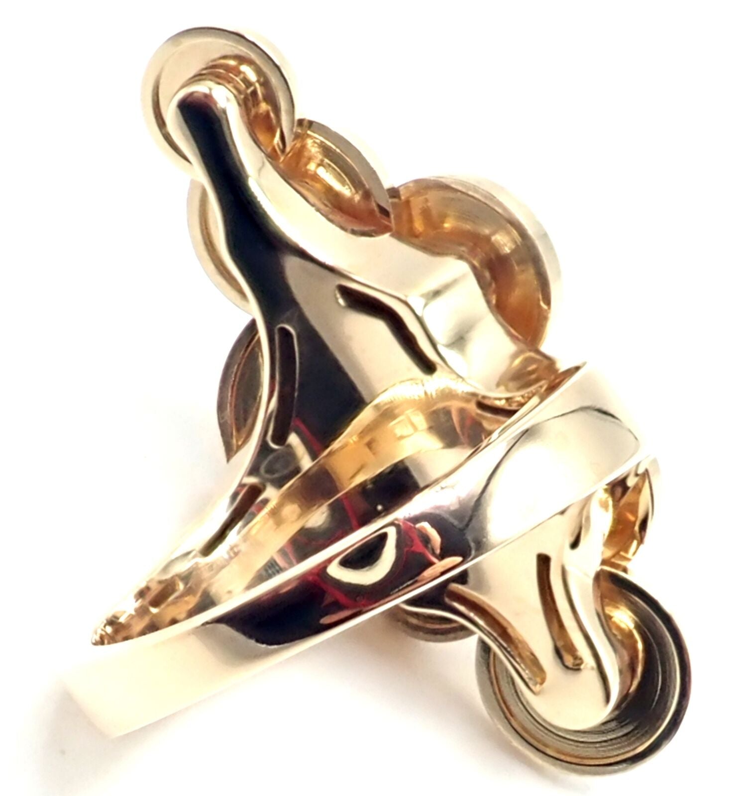 Authentic Bvlgari Bulgari Cicladi 18k Yellow Gold Large Ring for Women - Luxury Statement Jewelry for Weddings, Parties & Special Occasions