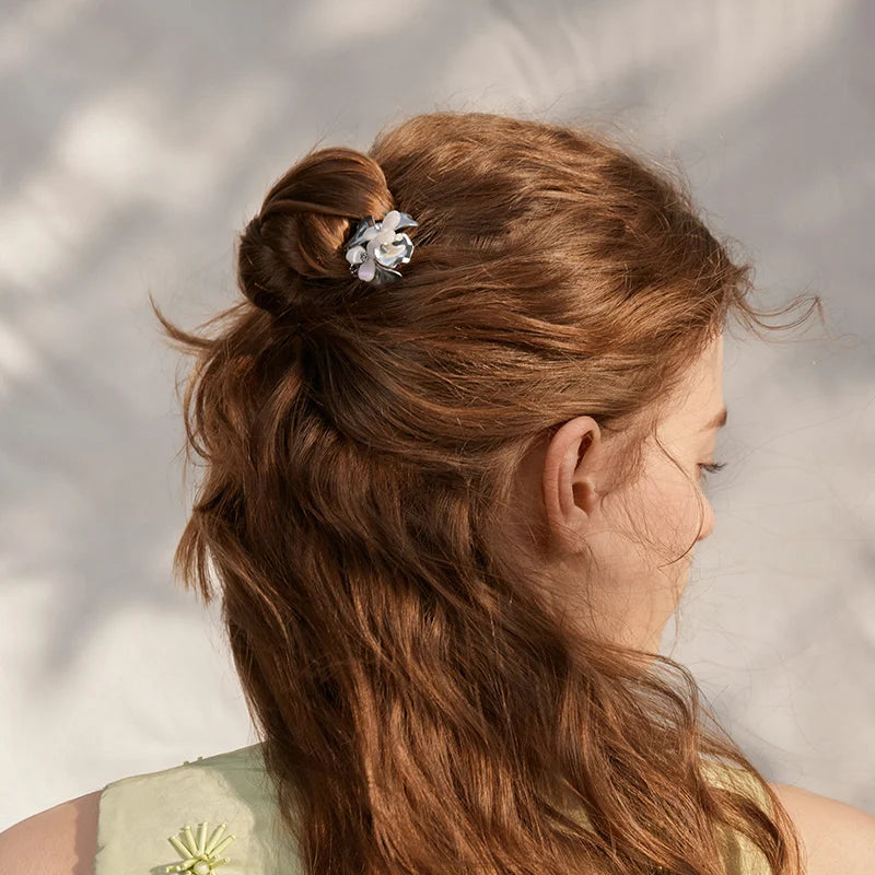 Freesia Hair Stick - Elegant Wooden Hair Pin for Women, Perfect for Updos, Buns & Braids - Great for Weddings, Parties & Everyday Use