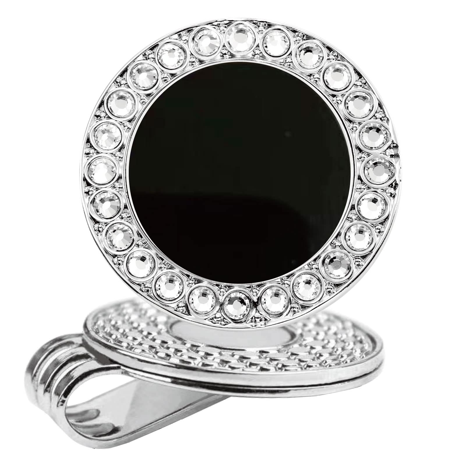 Pearl Crystal Golf Ball Marker Hat Clip - Premium Golf Accessories for Women, Ideal Golf Gift for Players - Perfect for Tournaments, Practice & Casual Play