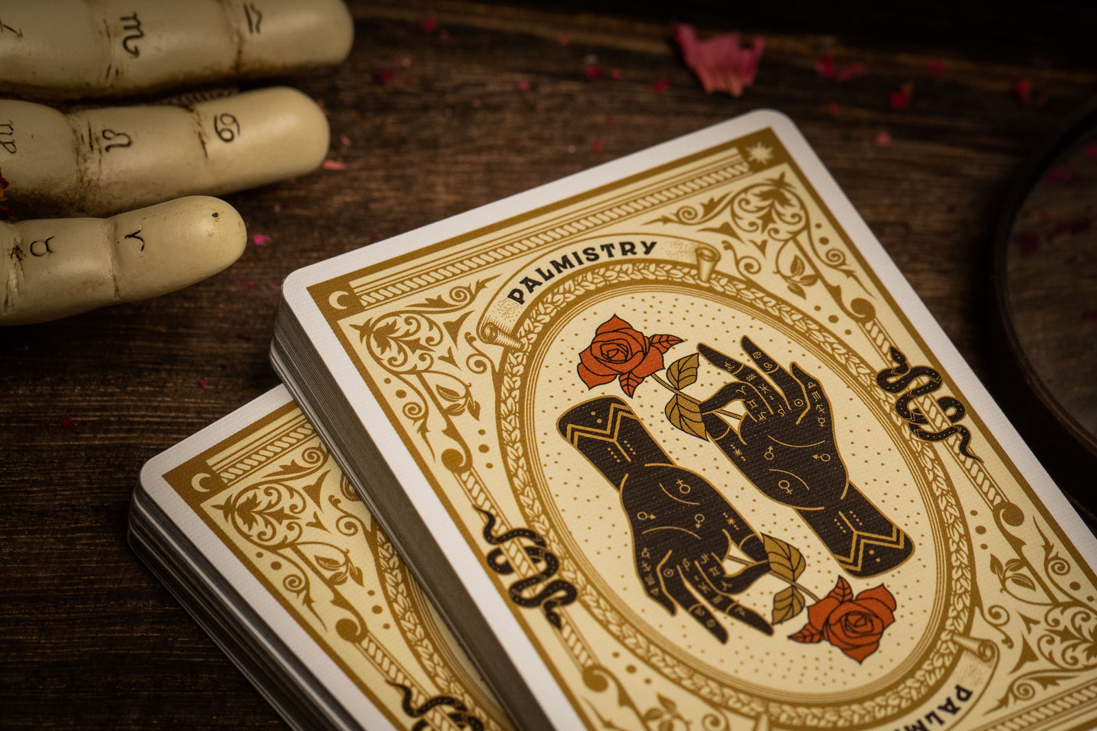 Palmistry Playing Cards - Divination & Fortune Telling Deck for Beginners & Professionals | Perfect for Tarot Readings, Psychic Practice & Party Games