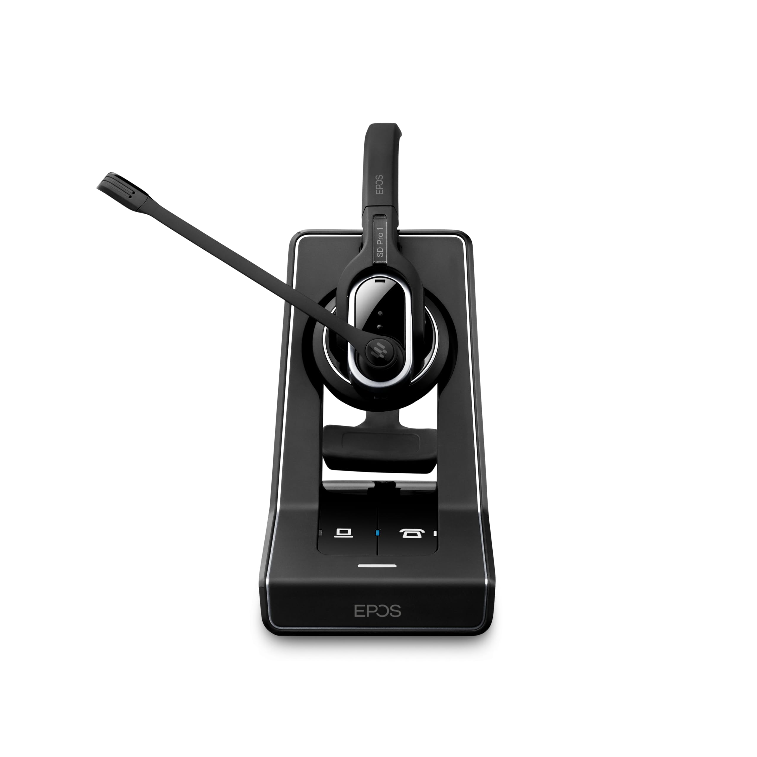 Sennheiser SD Pro 1 ML Wireless DECT Headset - Single-Sided Office Headset with Ultra Noise-Cancelling Mic, Multi-Connectivity for Desk Phones & Skype for Business Certified (Black) | Perfect for Remote Work, Call Centers & Professional Business Communications