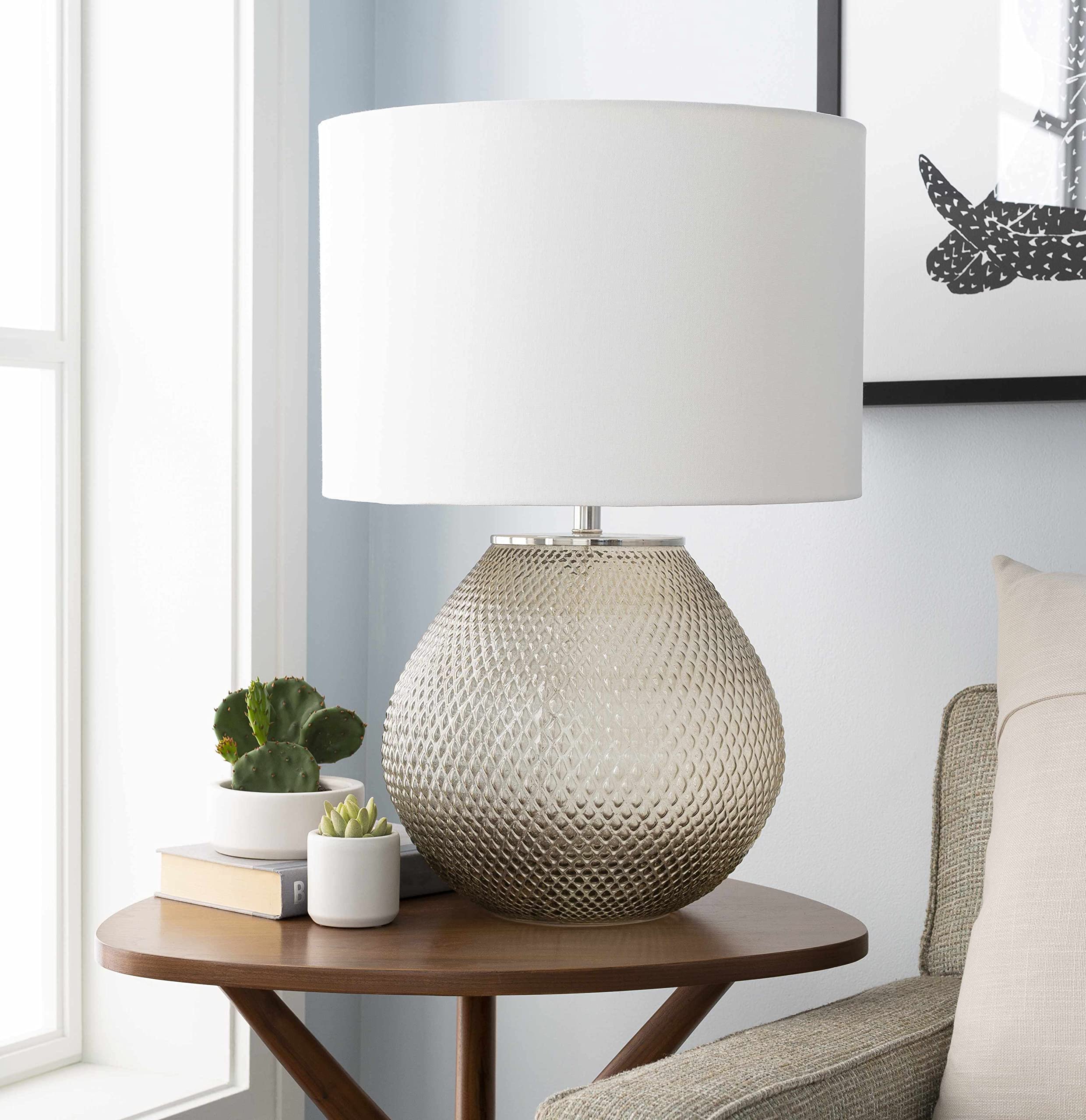 Hauteloom Earleville Table Lamp - Modern LED Bedside Lamp with USB Port, Adjustable Brightness for Bedroom, Living Room, and Office - Perfect for Reading, Working, and Relaxing