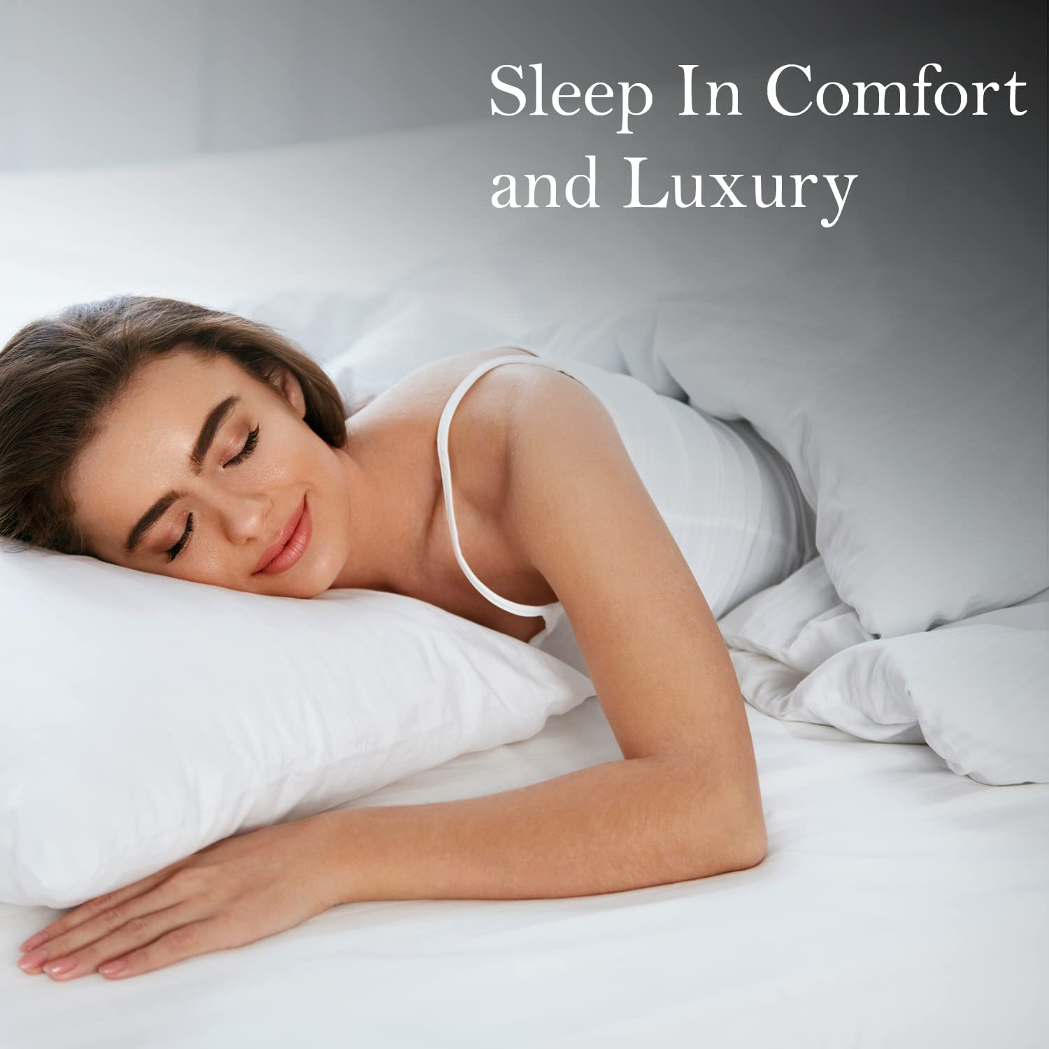 UltraSoft 600 Thread Count 100% Egyptian Cotton 3-Piece Duvet Cover Set - 1 Duvet Cover + 2 Pillow Shams - California King Size - Gold Striped Pattern - Luxury Bedding for Master Bedroom & Guest Room